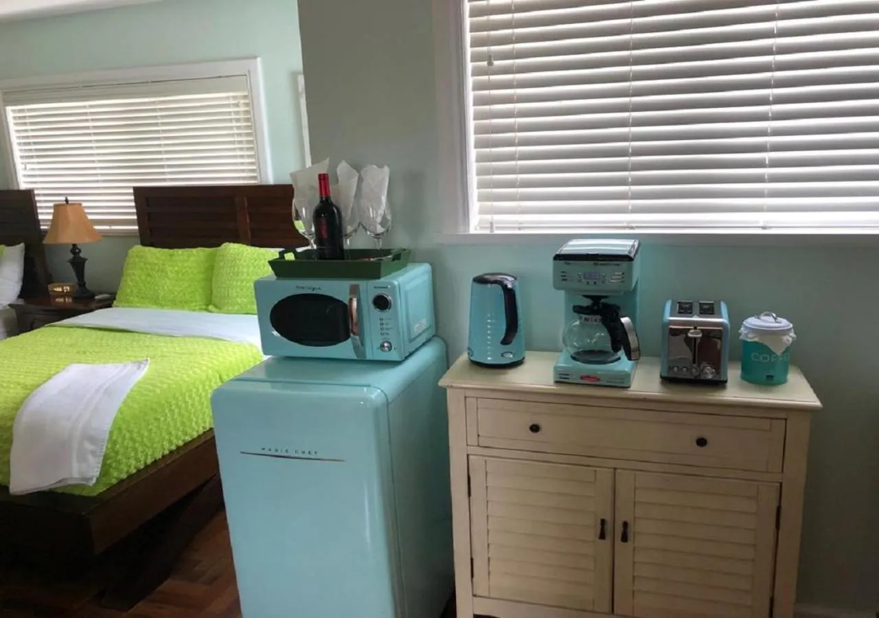 Bed in Blue House Miami