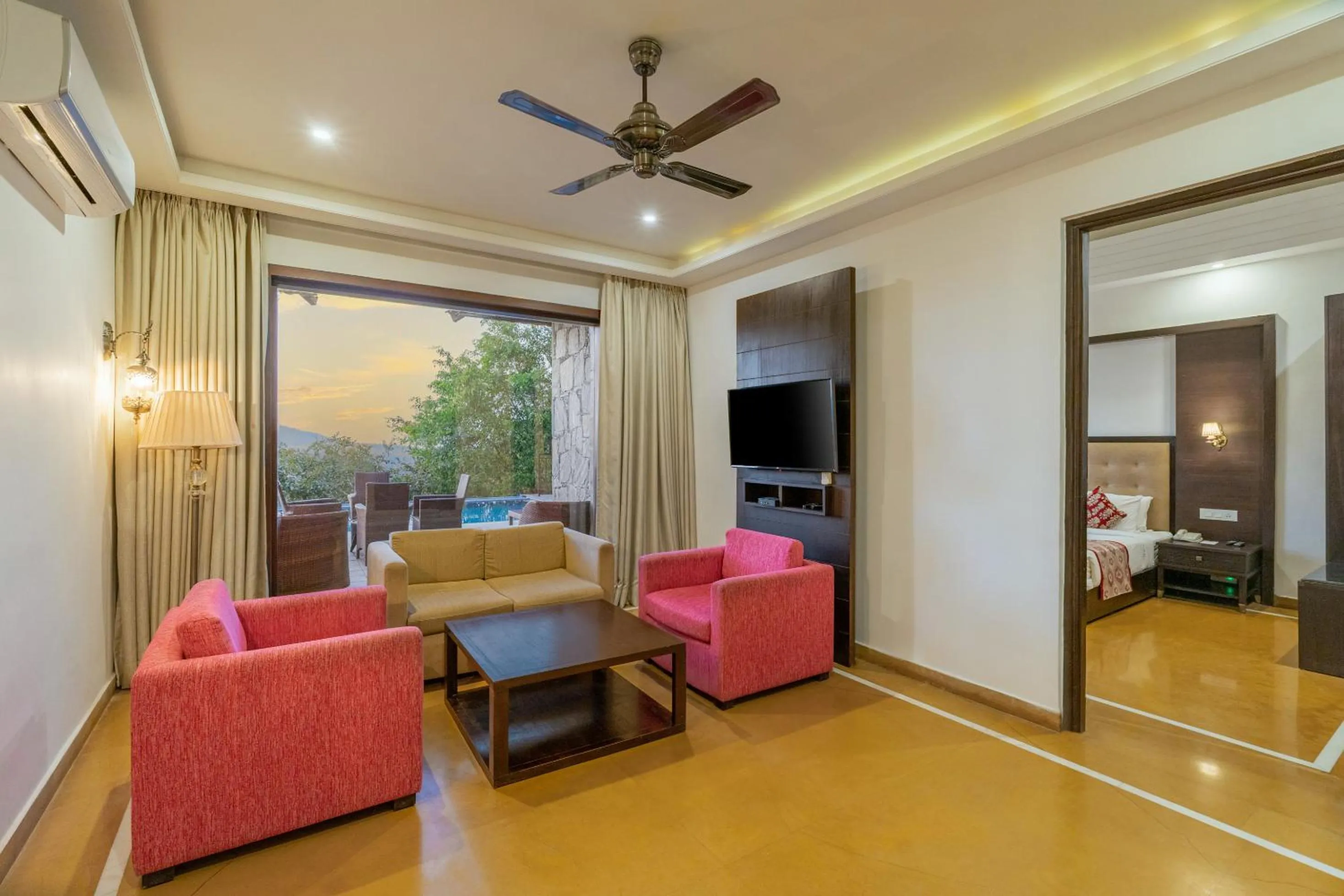 Bed in Mahua Bagh Resort Kumbhalgarh