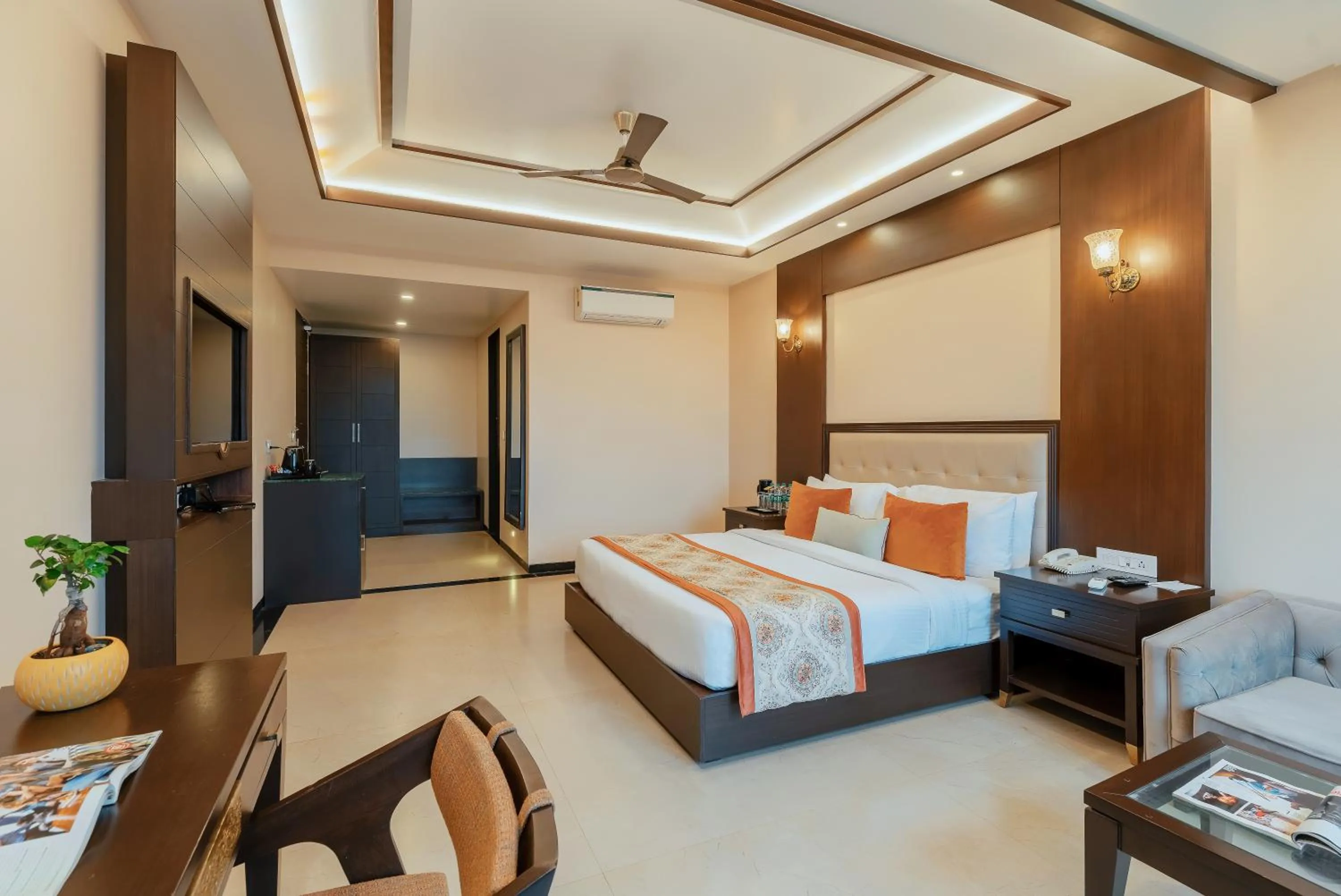 Bed in Mahua Bagh Resort Kumbhalgarh