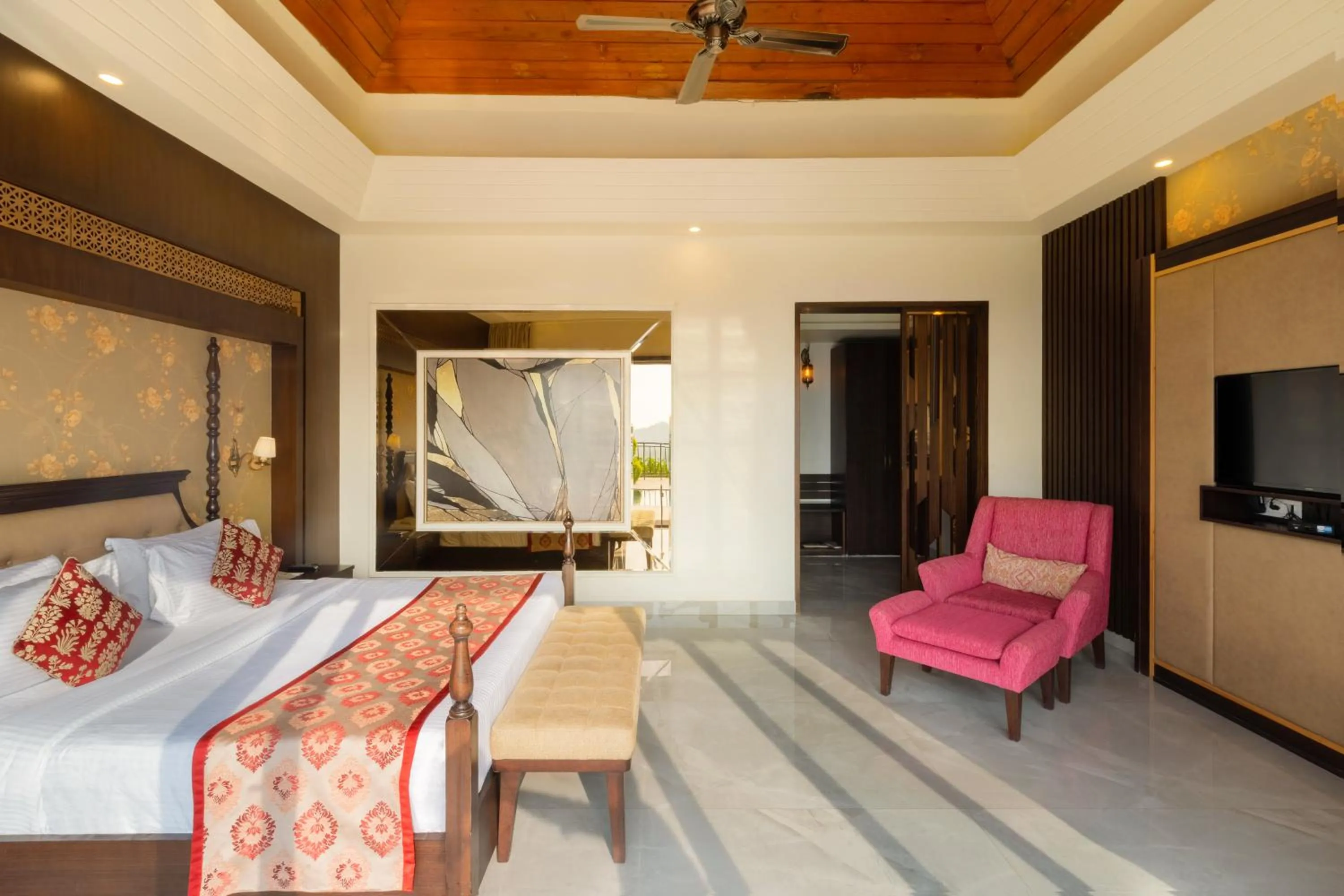 Photo of the whole room, Bed in Mahua Bagh Resort Kumbhalgarh