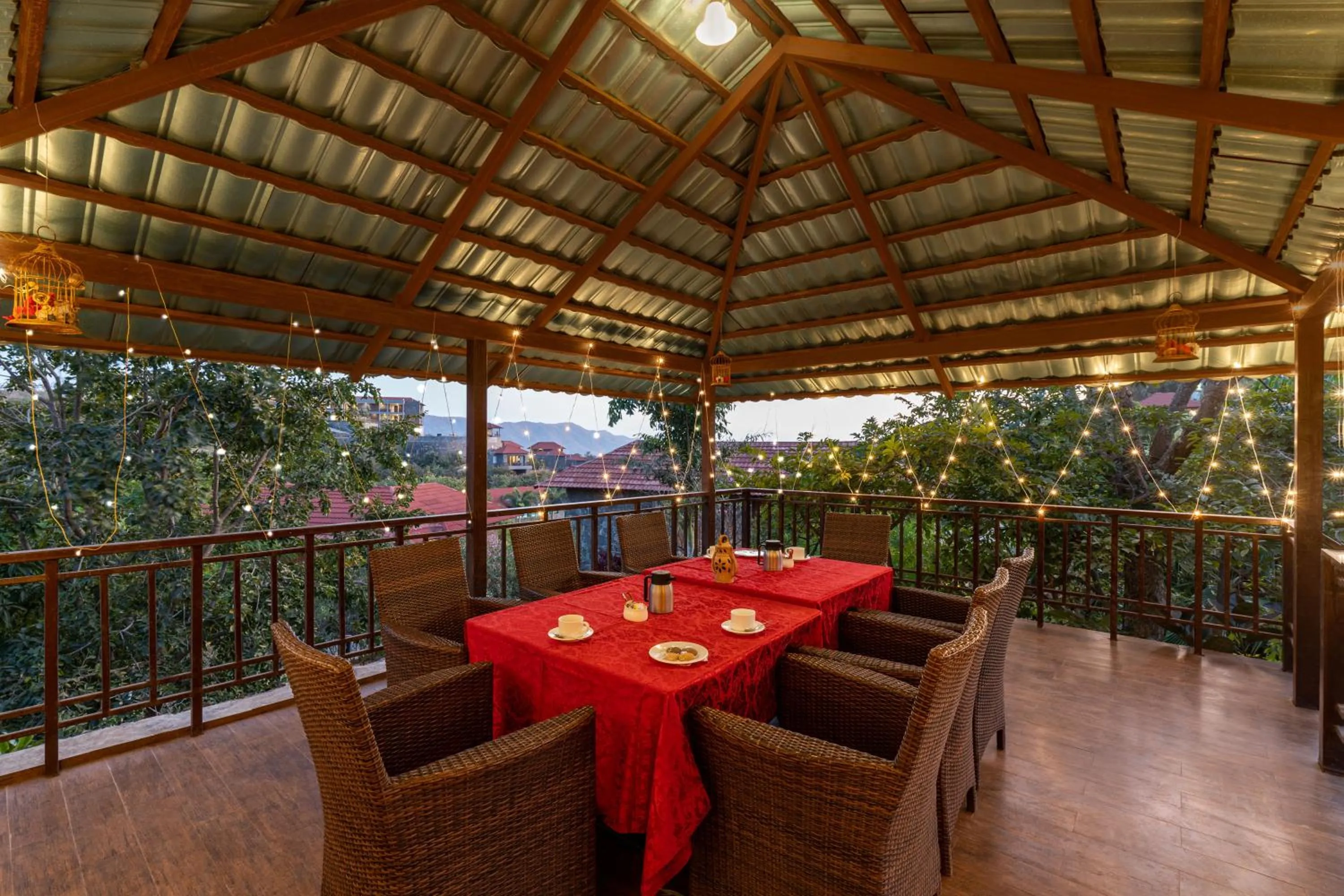 Dining area in Mahua Bagh Resort Kumbhalgarh