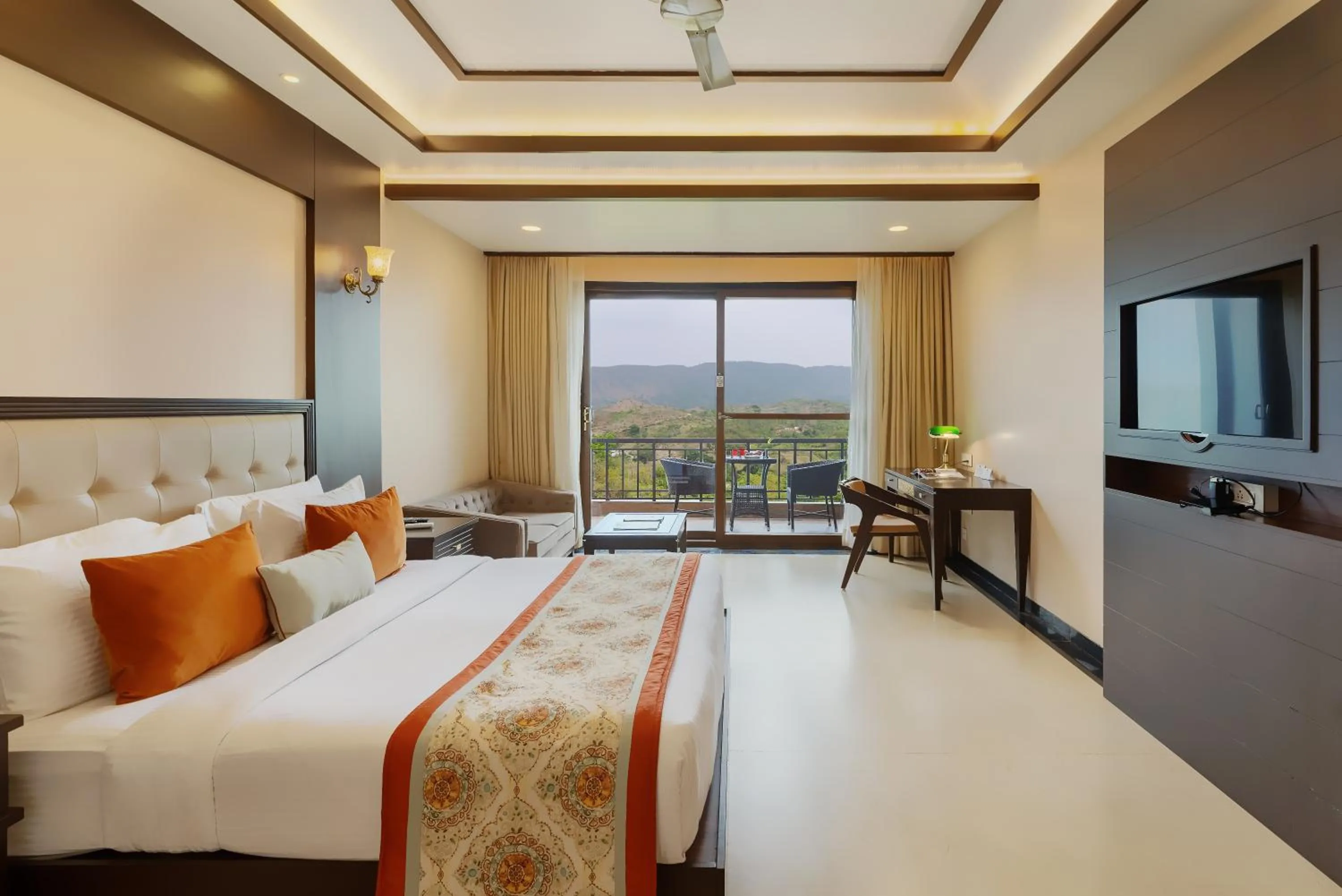 Photo of the whole room, Bed in Mahua Bagh Resort Kumbhalgarh