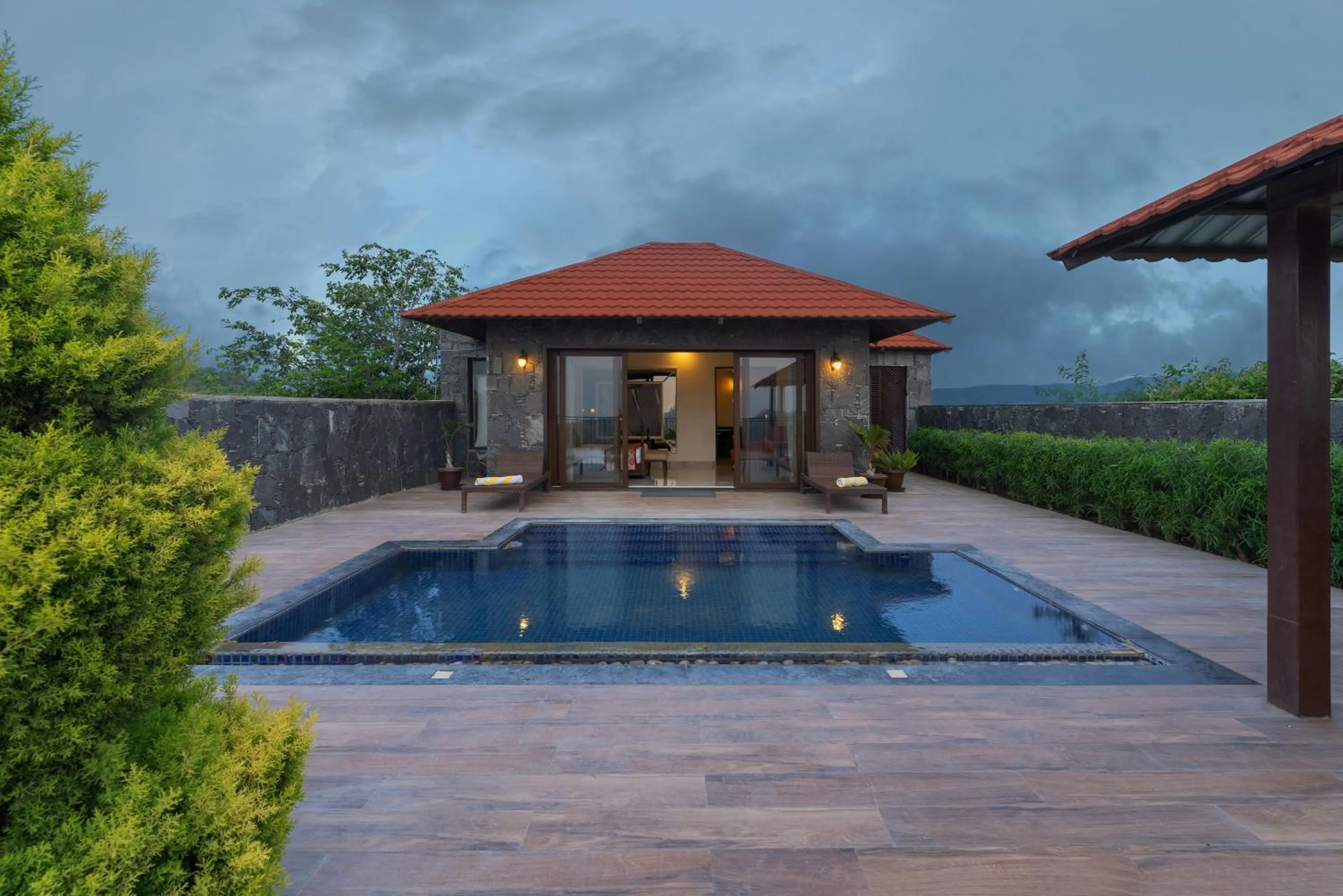 Pool view in Mahua Bagh Resort Kumbhalgarh