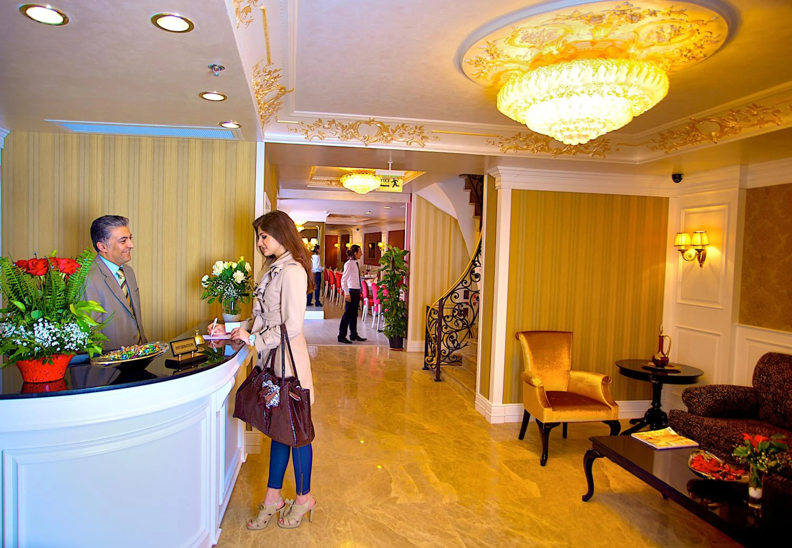 Lobby or reception in Hotel Perula & SPA