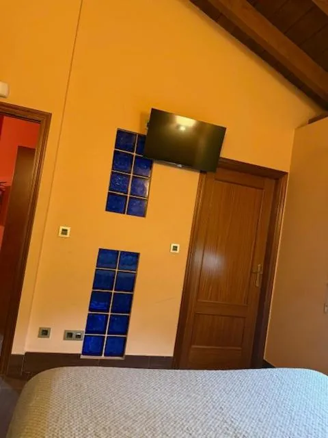 Bed in Hotel Rural Las Palmeras Muskiz