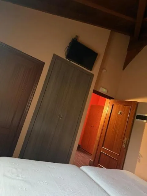 Bed in Hotel Rural Las Palmeras Muskiz