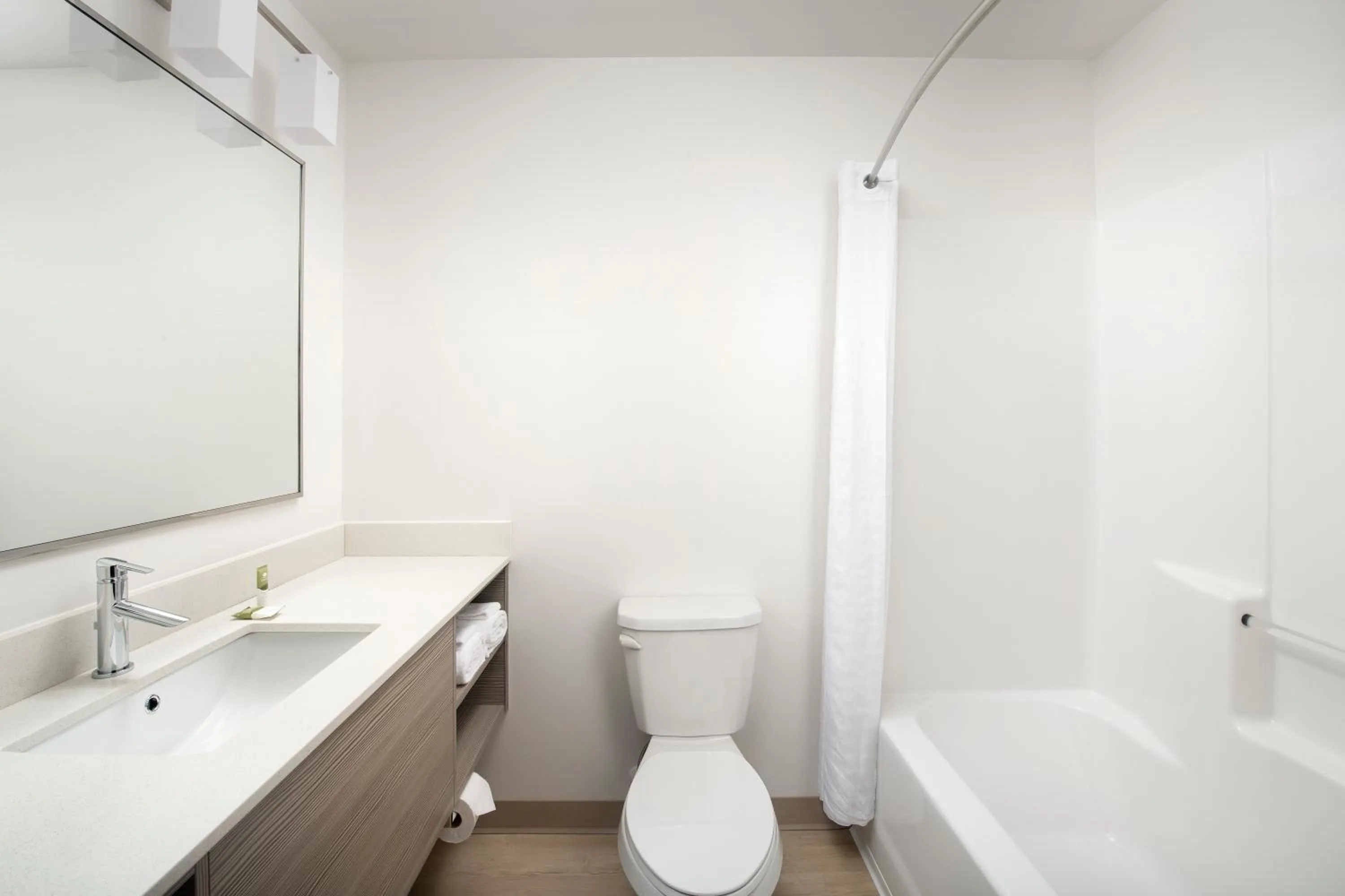 Bathroom in WoodSpring Suites Seattle Redmond