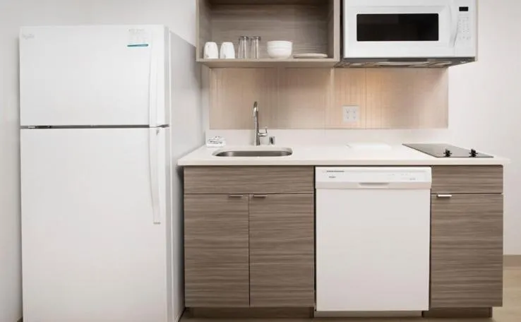 Kitchen or kitchenette in WoodSpring Suites Seattle Redmond
