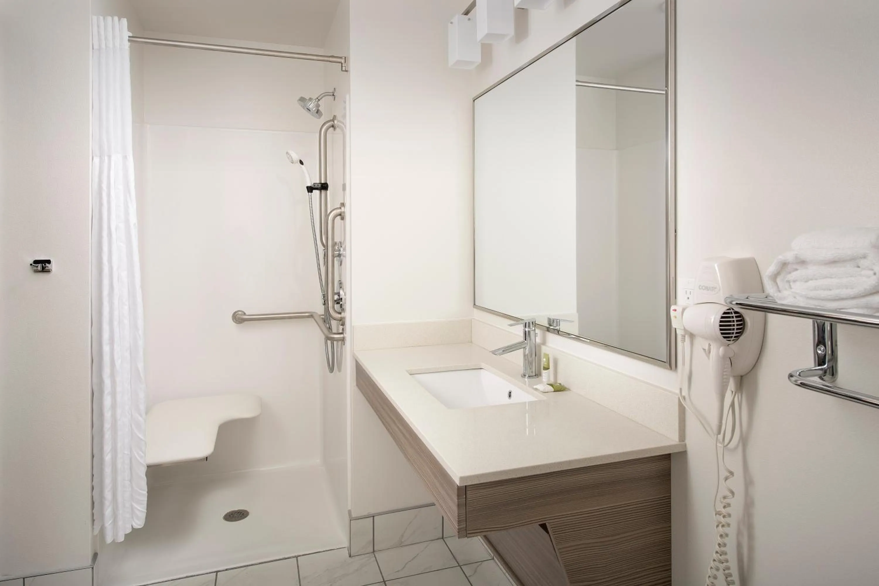 Bathroom in WoodSpring Suites Seattle Redmond