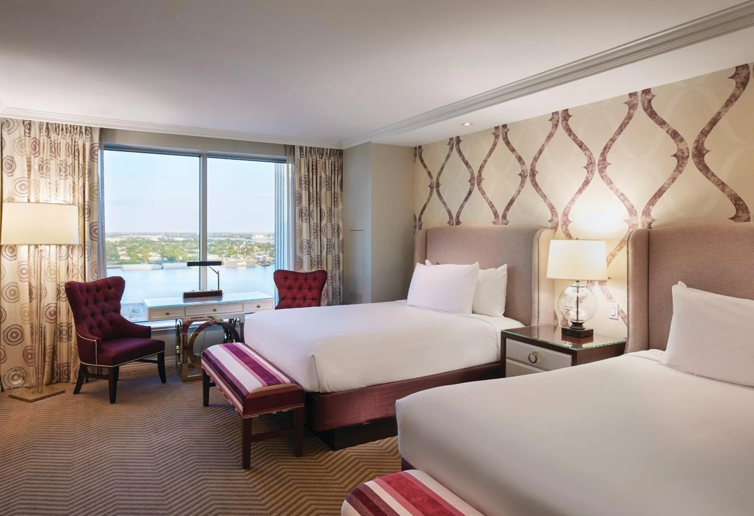 Bed in Caesars New Orleans, A Caesars Destination