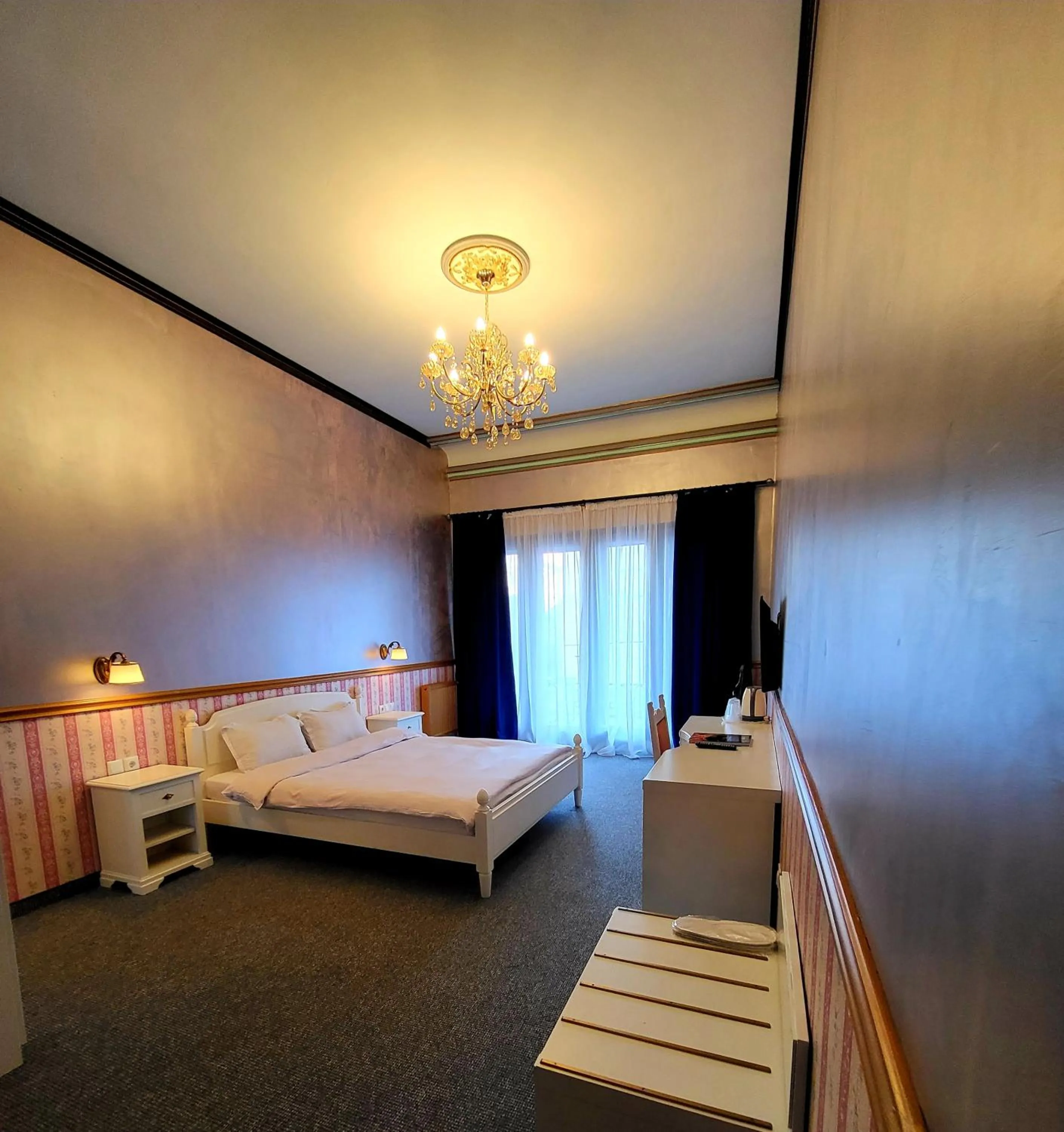 Photo of the whole room, Bed in NF Palace Old City Bucharest