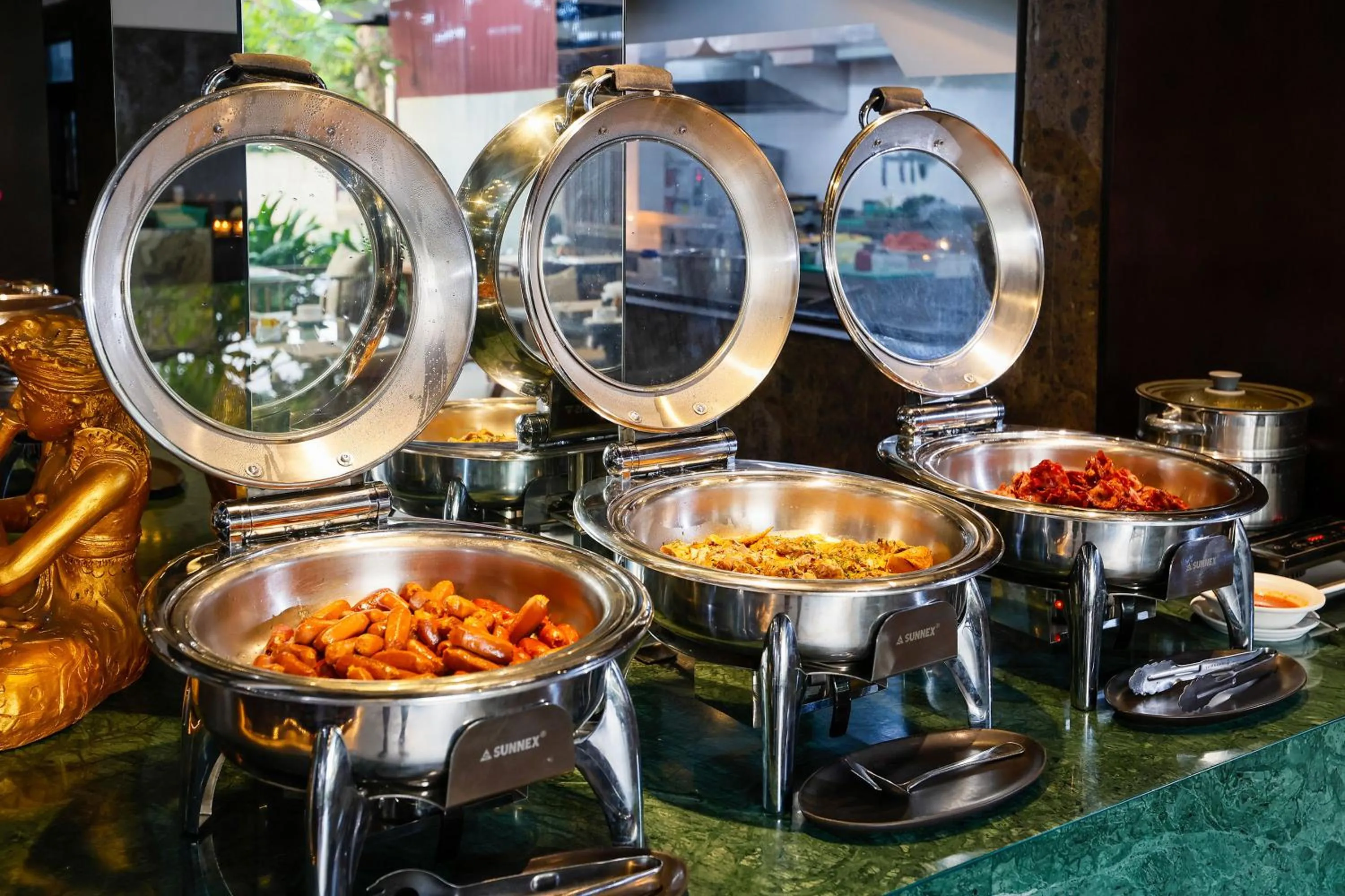 Buffet breakfast in Rama Beach Resort and Villas