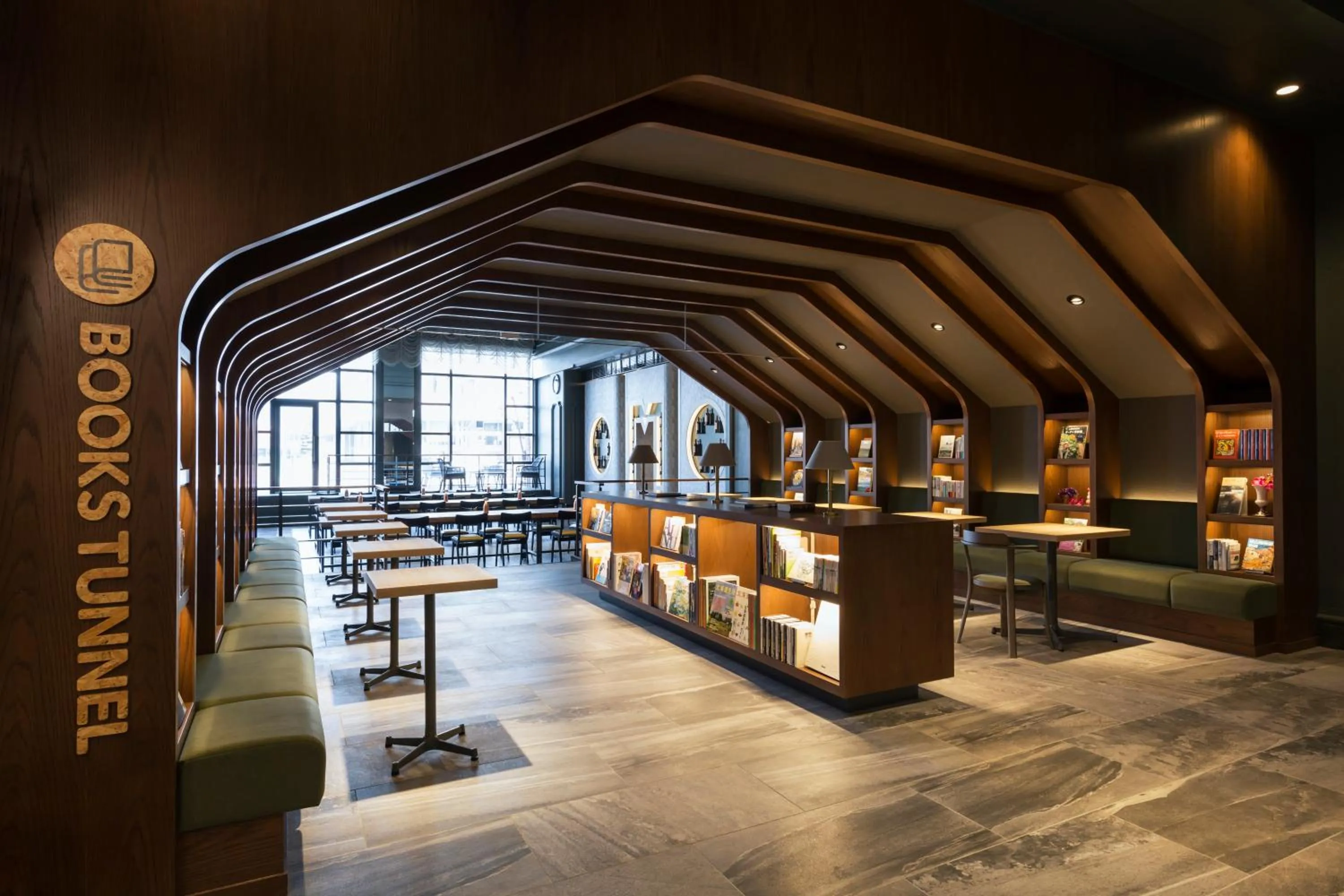 Lounge or bar in OMO7 Asahikawa by Hoshino Resorts