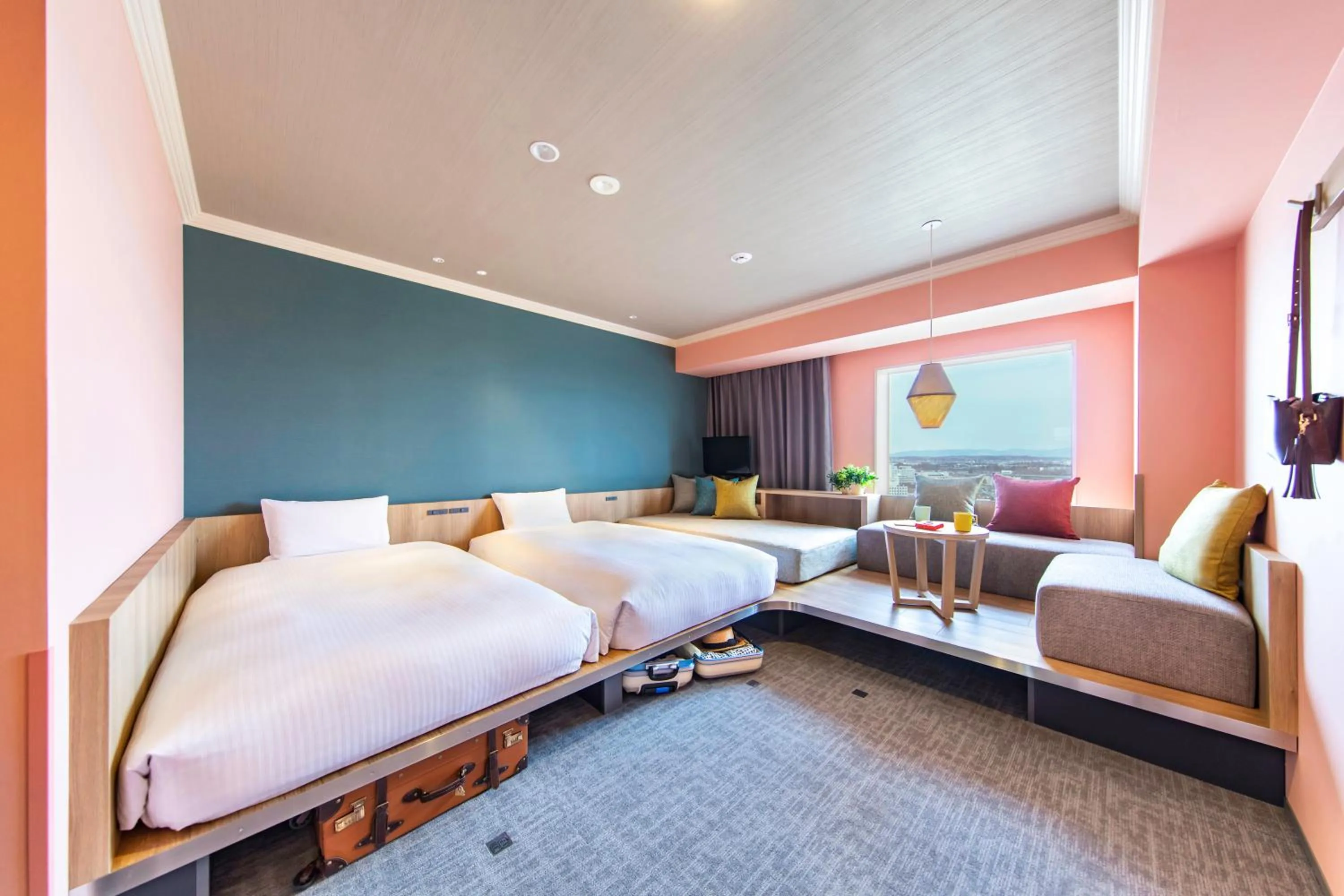 Photo of the whole room, Bed in OMO7 Asahikawa by Hoshino Resorts