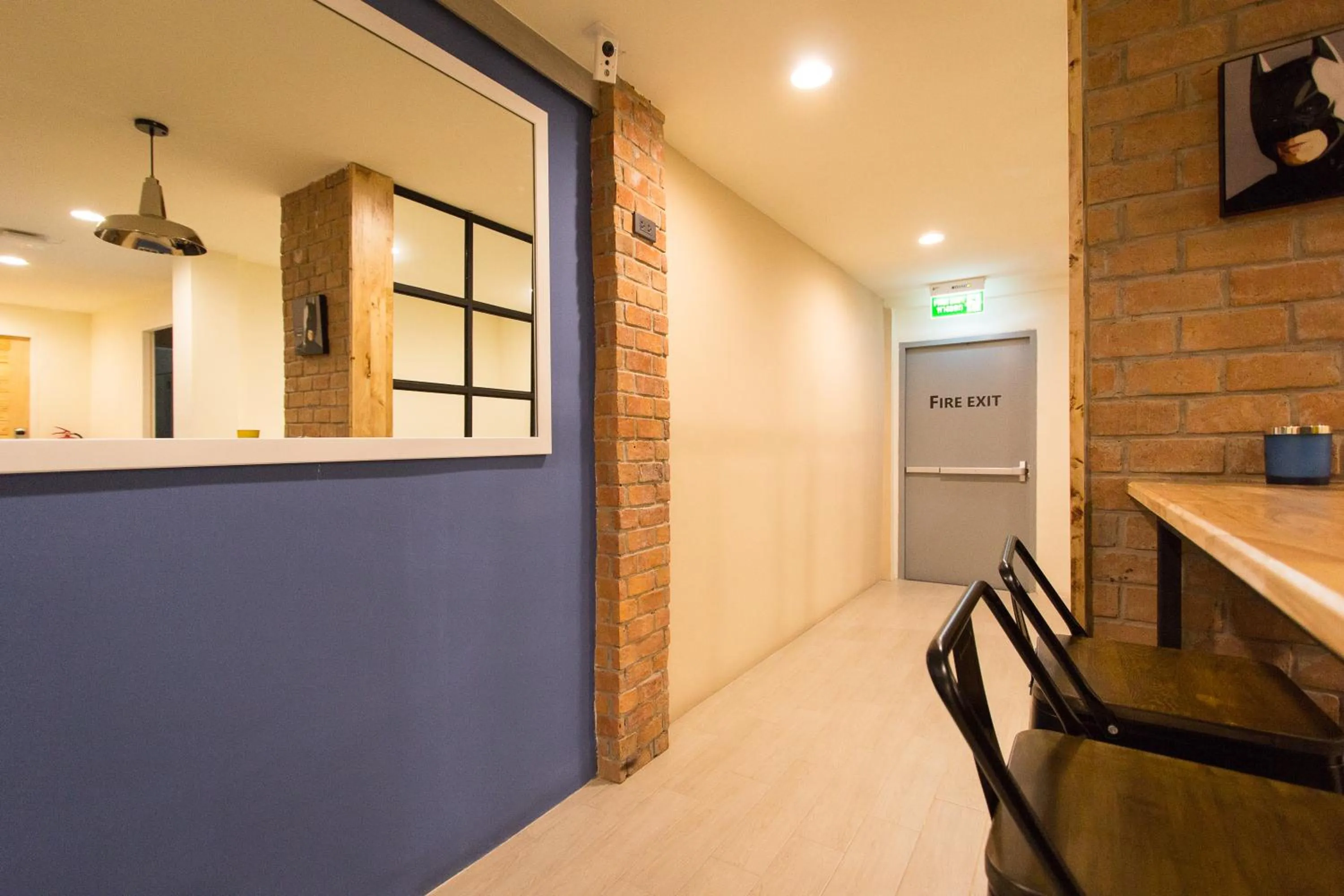 Seating area in Lazy Sunday hostel