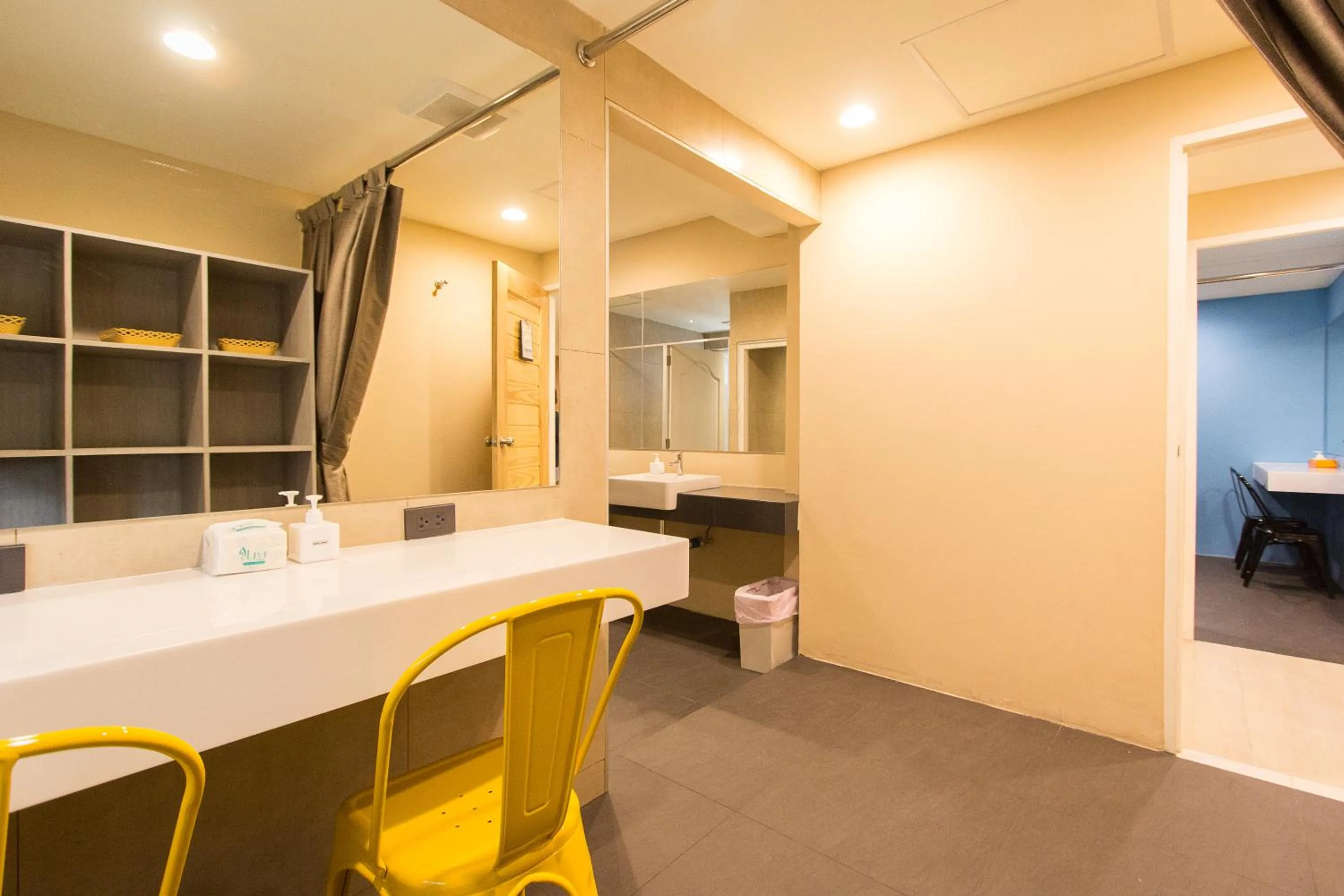 Seating area in Lazy Sunday hostel