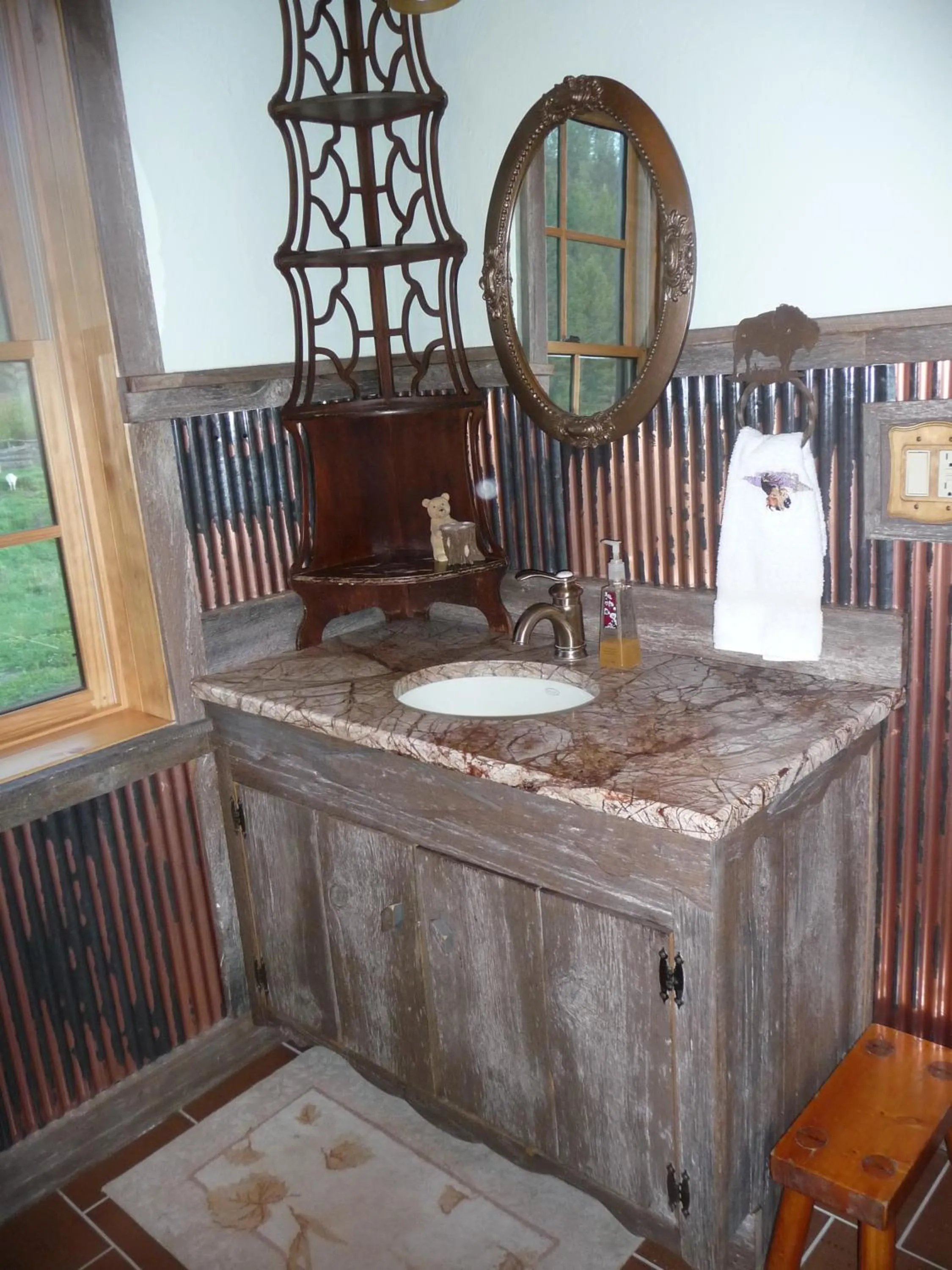 Bathroom in Schoolhouse Cabin
