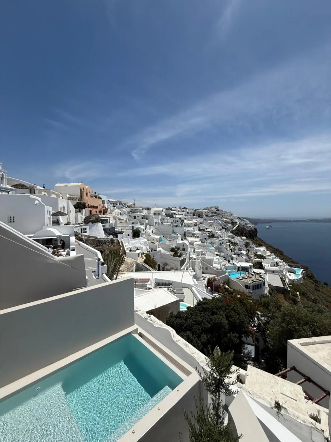 Sea view in Aesthesis Boutique Villas Firostefani