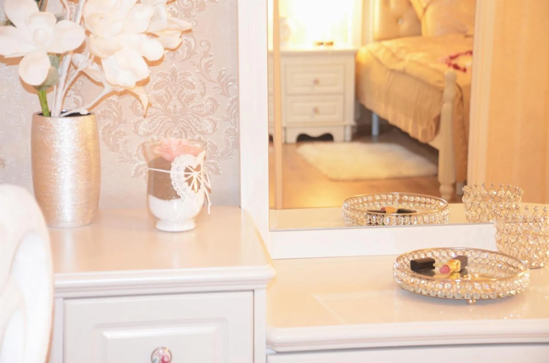 Living room, Bed in Resort Erich