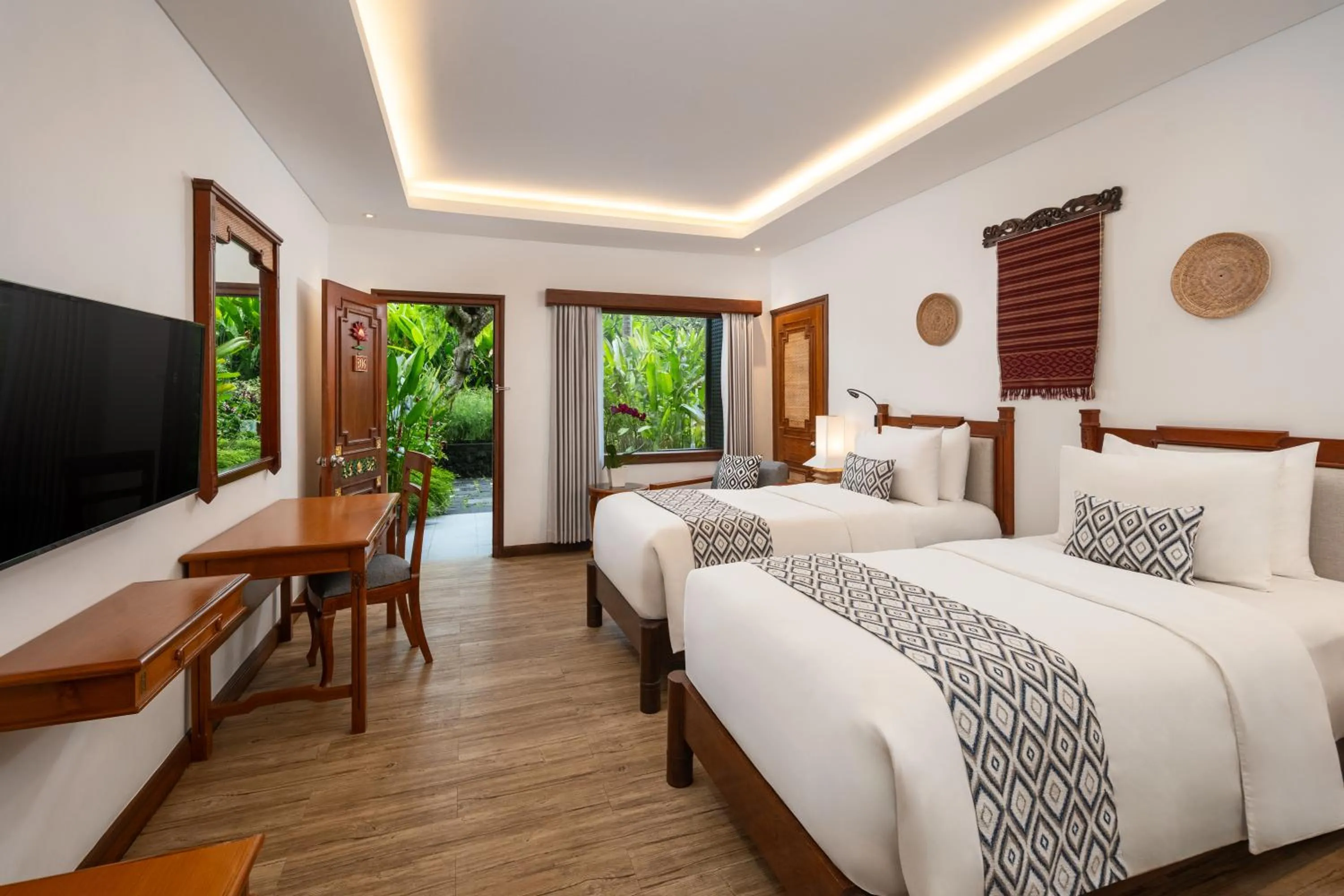 Bed in Ramayana Candidasa Beach Resort