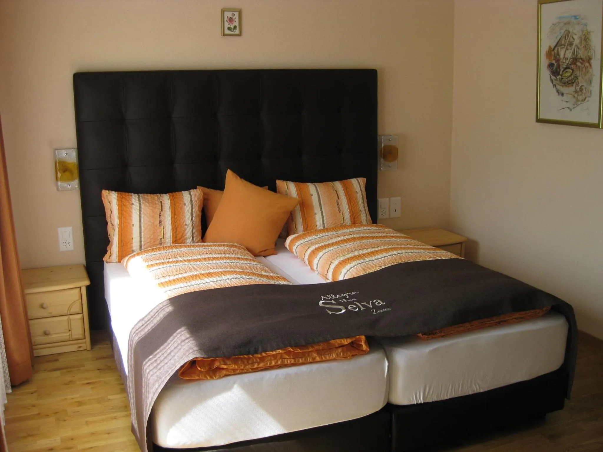 Bed in Hotel Pizzeria Selva