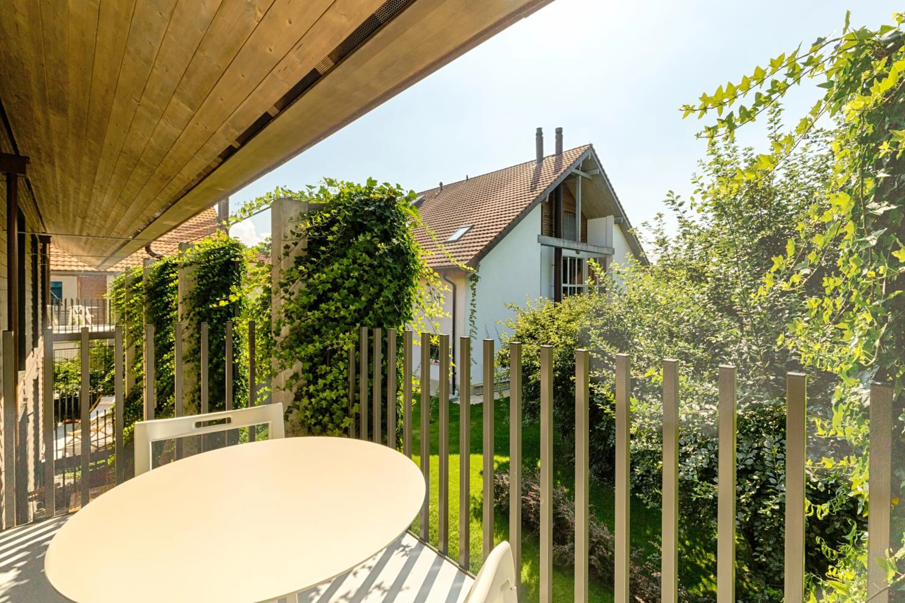 Balcony/Terrace in Hôtel la Croix Blanche