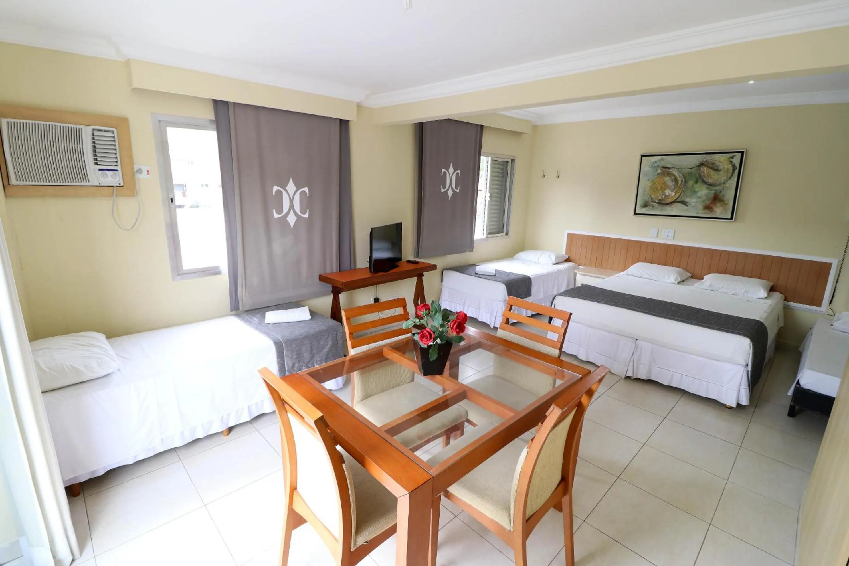 Bed in Charme Hotel Guarujá Frente Mar