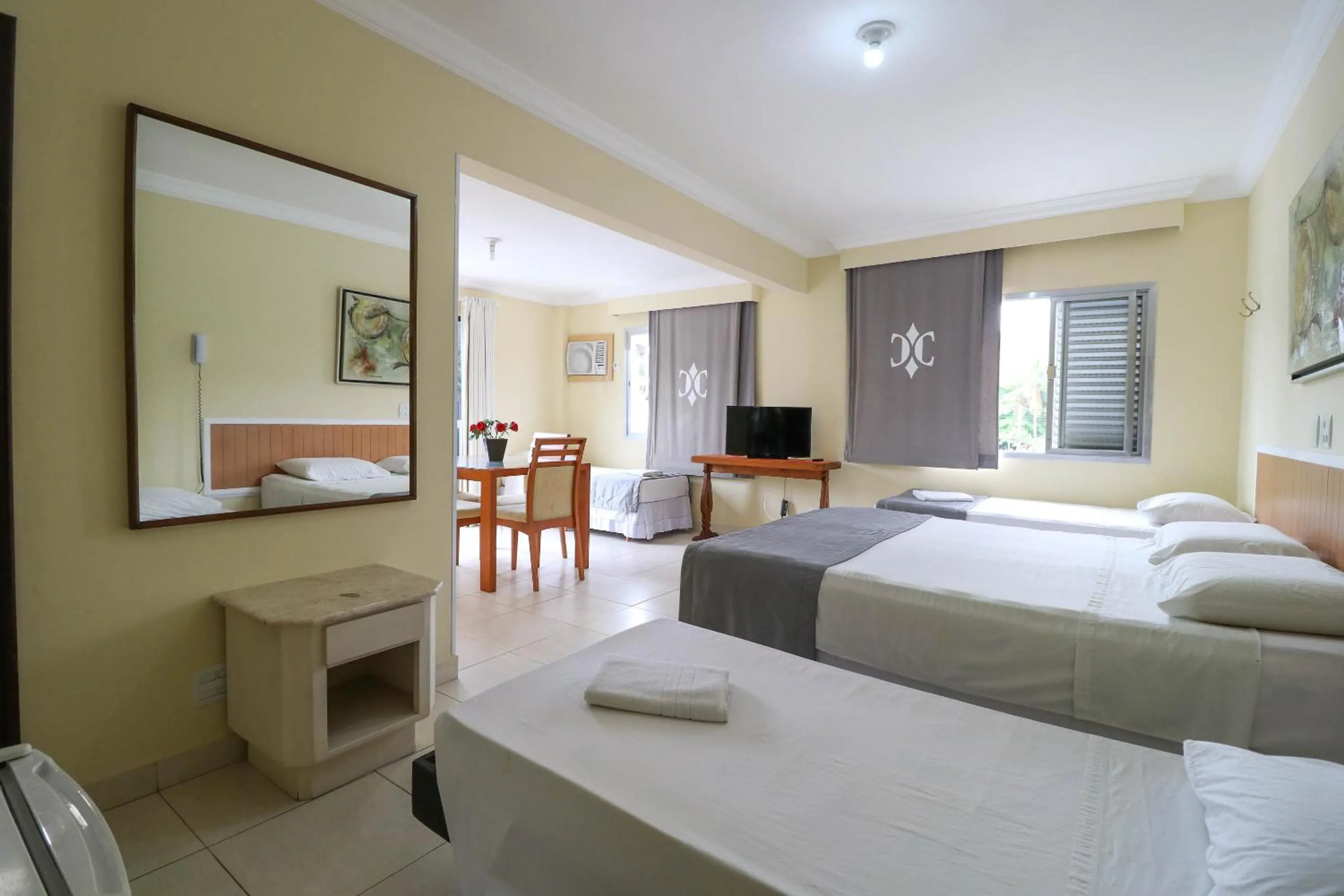 Bed in Charme Hotel Guarujá Frente Mar