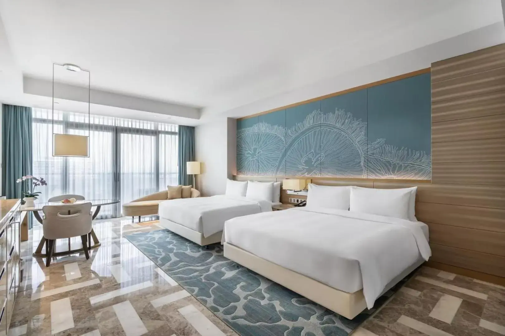 Super King Ocean Room(Maximum 4 adults accommodations+Unlimited free entry to Water park & Lost Chamber during the stay) in Atlantis Sanya Super King Ocean Room(Maximum 4 adults accommodations+Unlimited free entry to Water park & Lost Chamber during the stay) in Atlantis Sanya