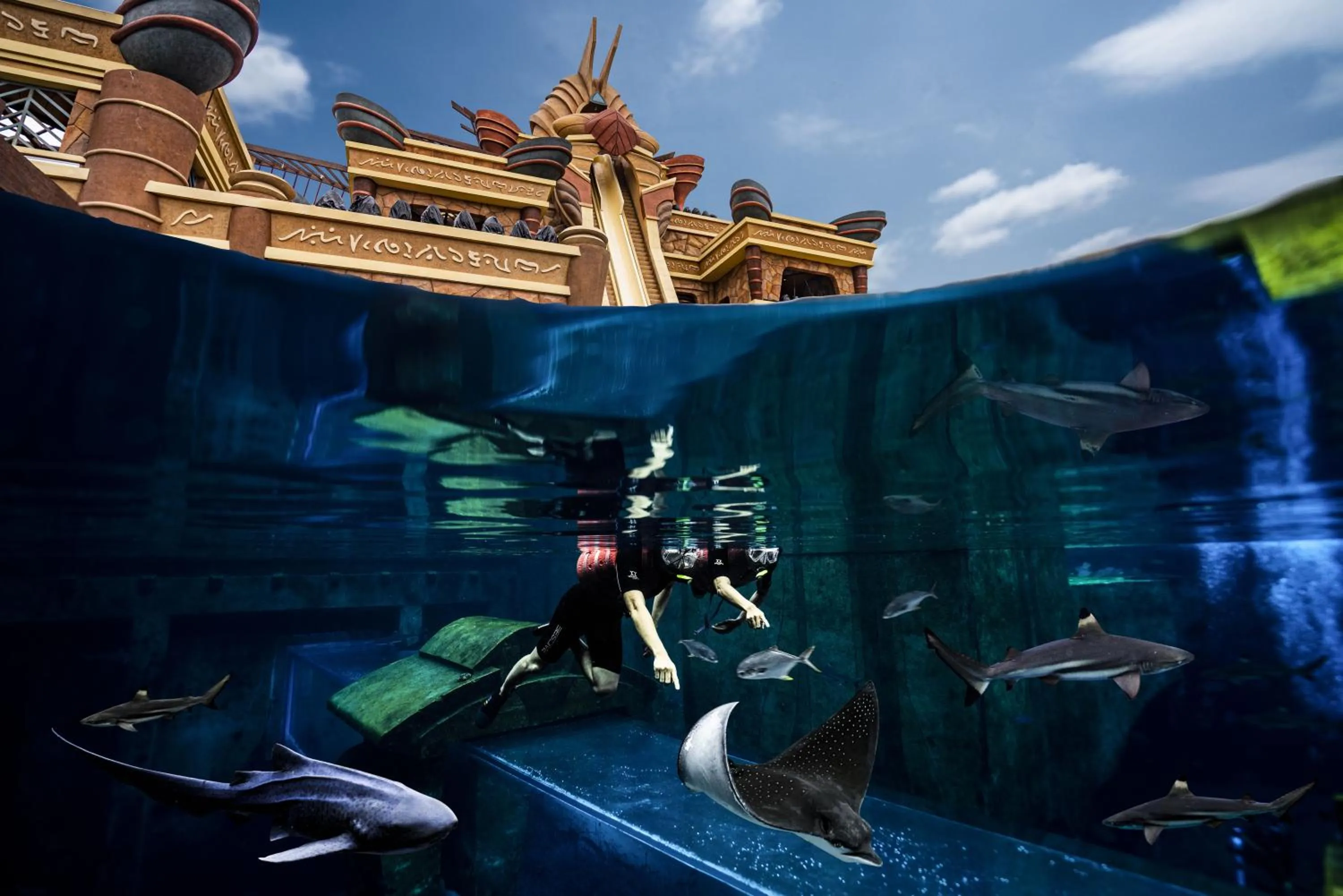 Aqua park in Atlantis Sanya