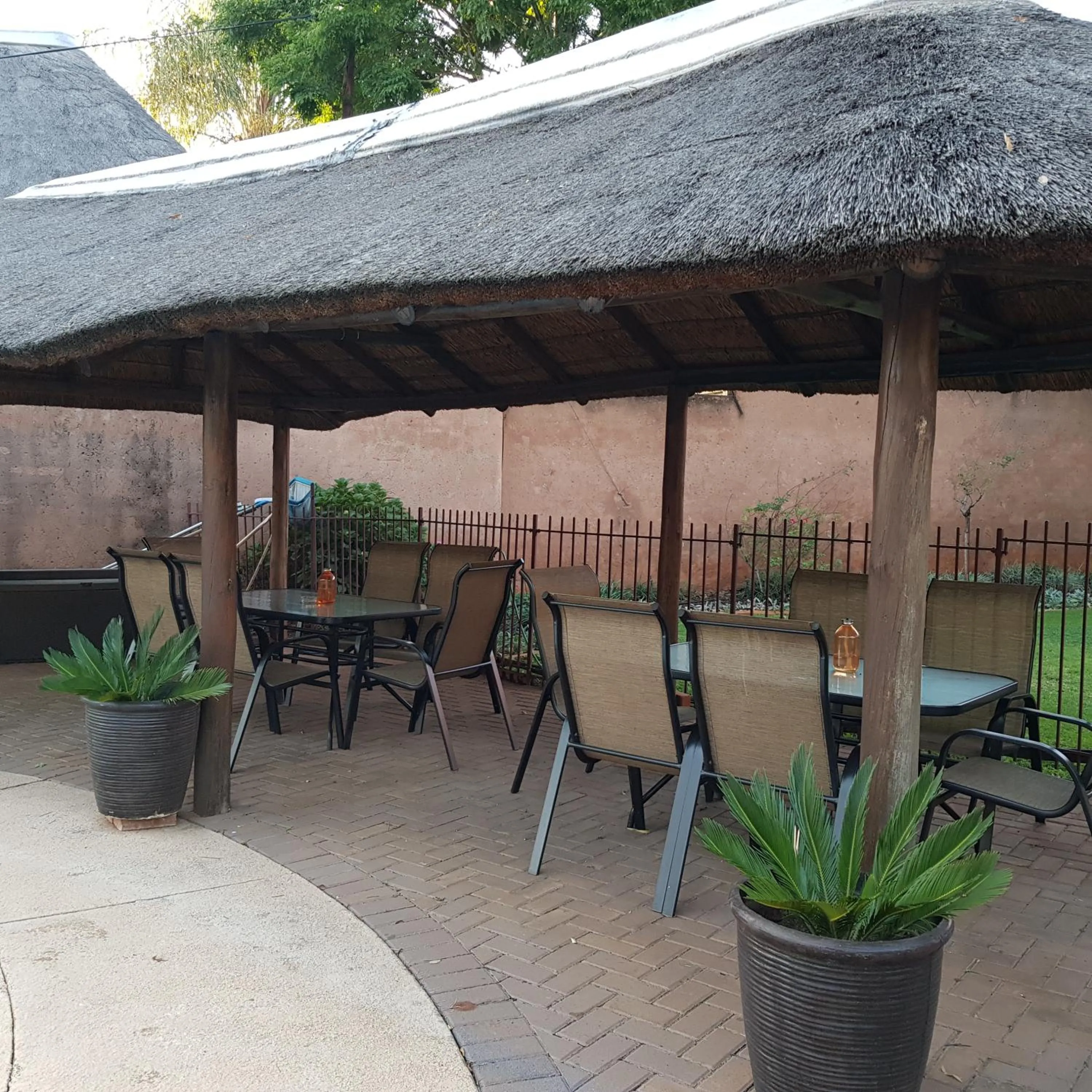 Patio in Falling Feather Inn