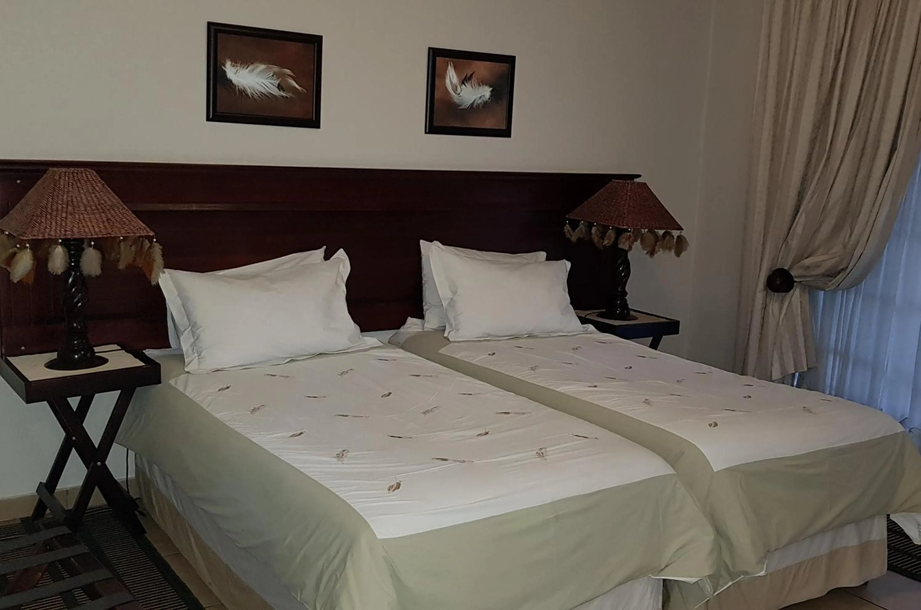 Bed in Falling Feather Inn