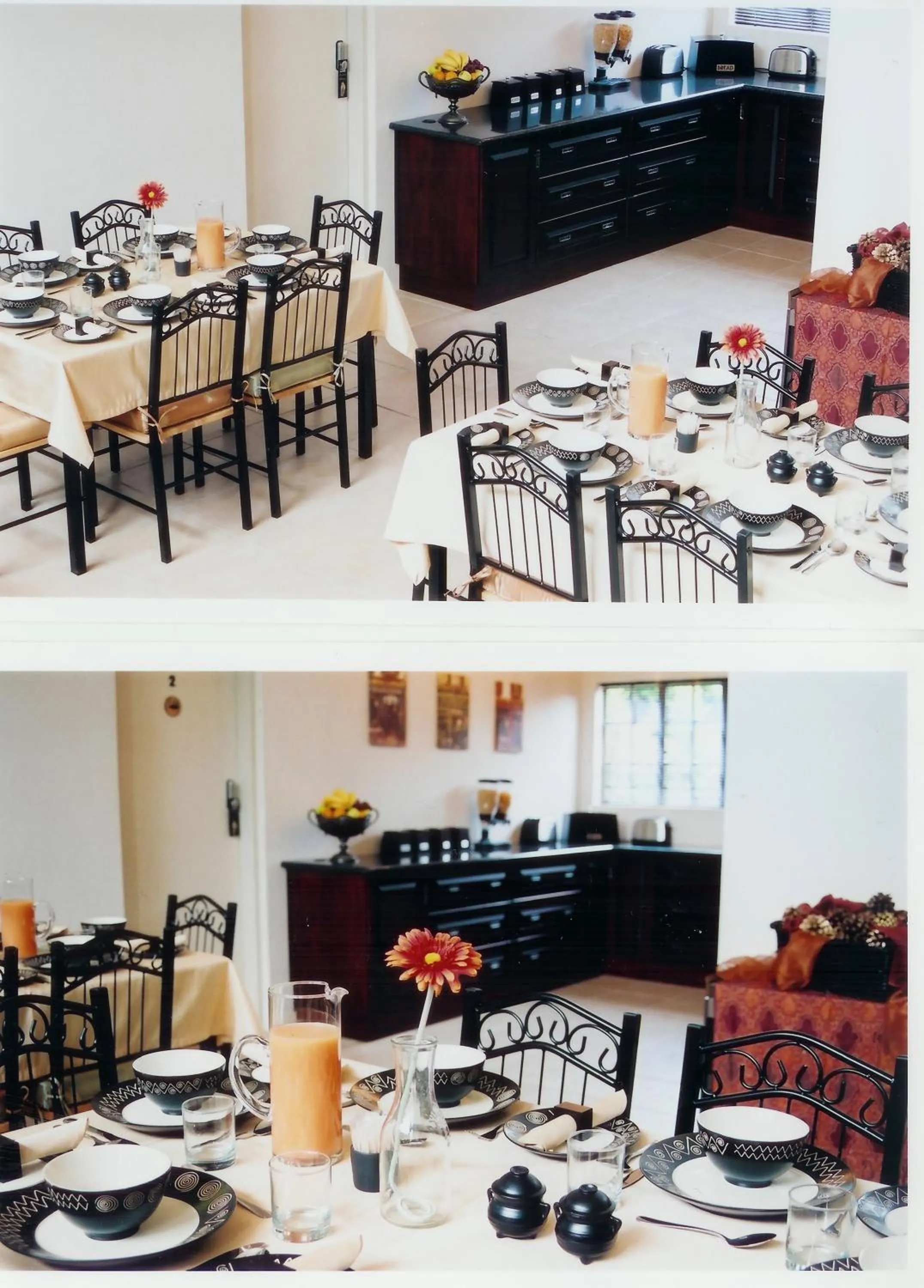 Dining area in Falling Feather Inn