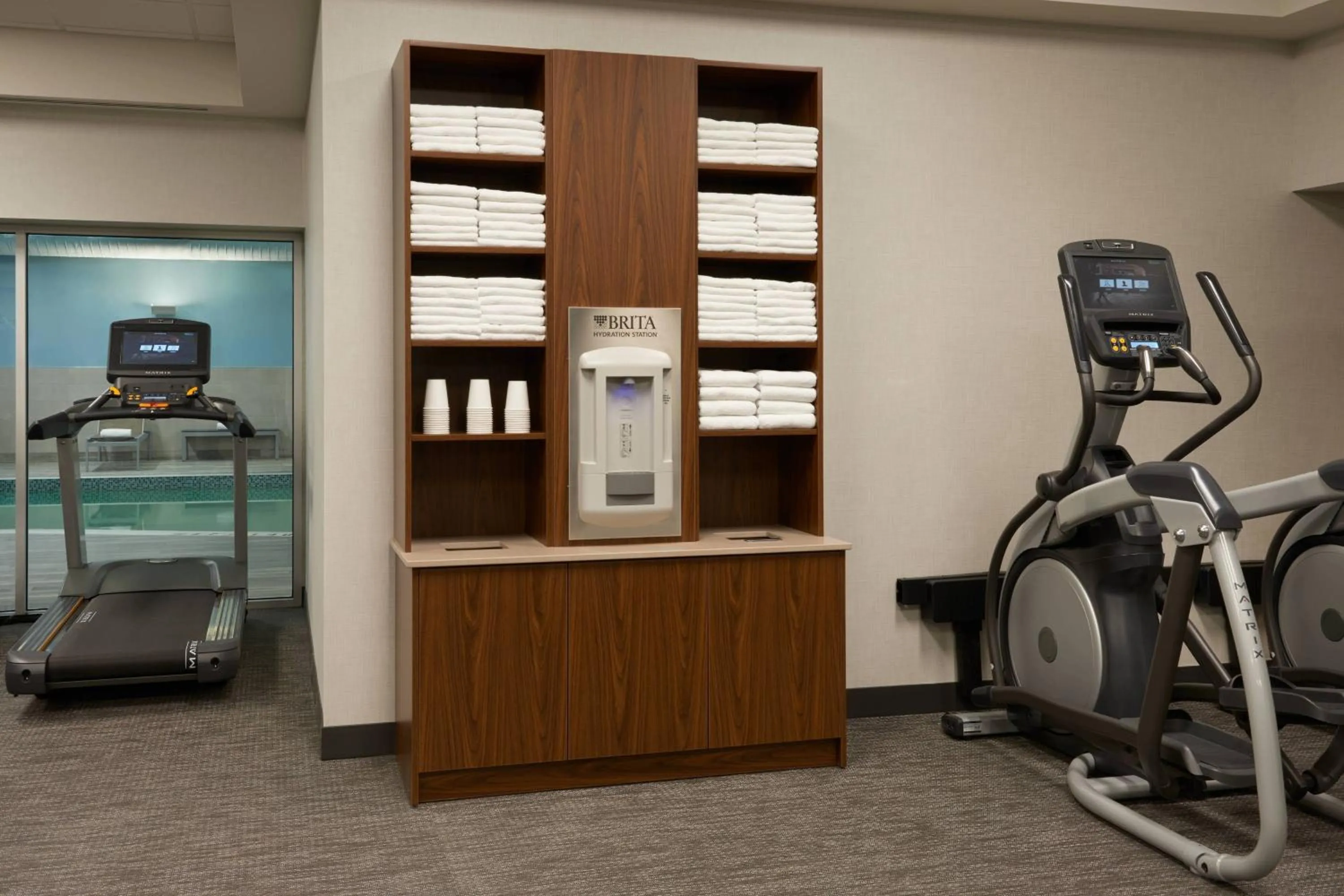 Fitness centre/facilities in TownePlace Suites by Marriott Oshawa