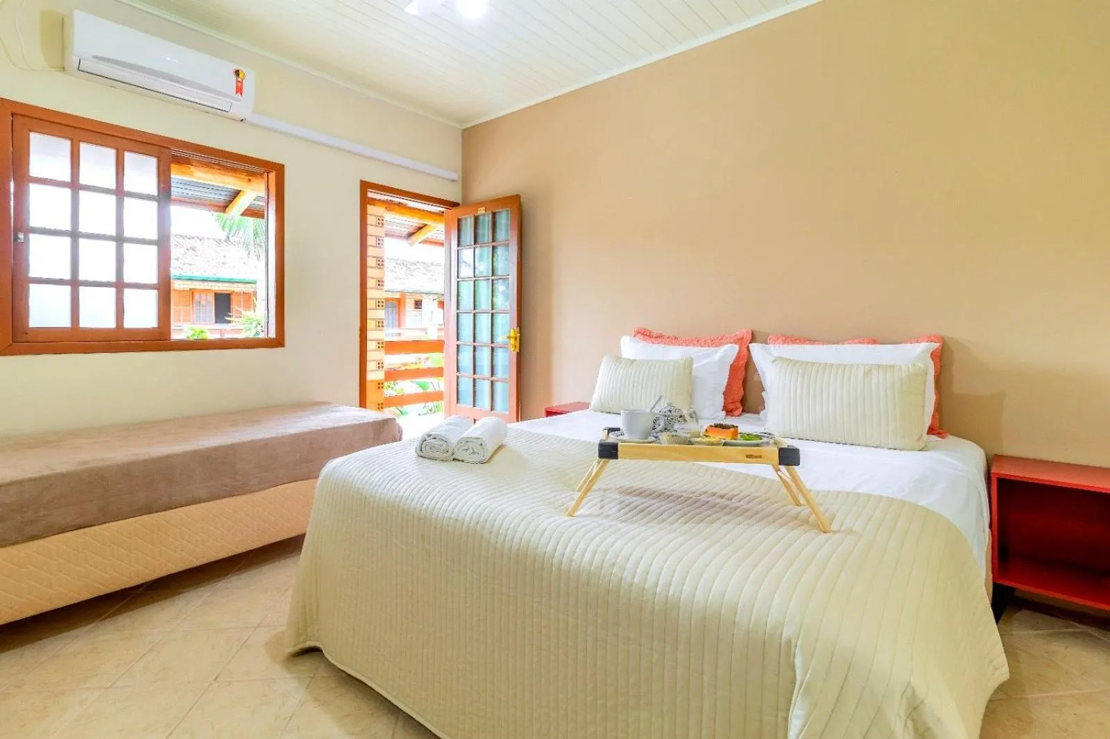 Bed in Pousada Chaday