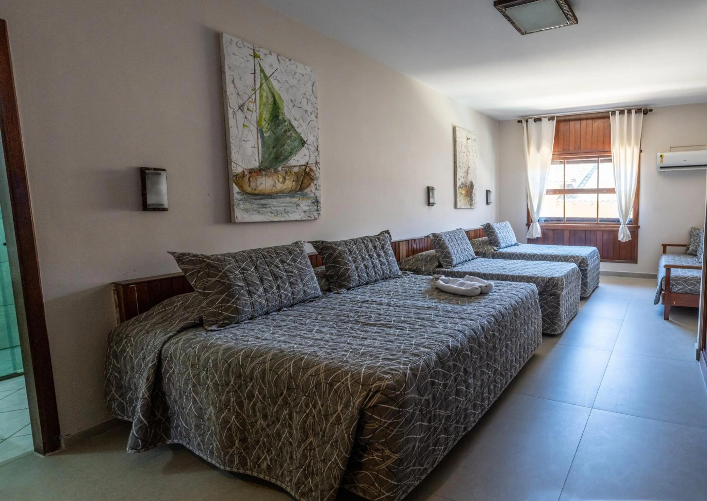 Bedroom in Strand Hotel Guarujá Frente Mar