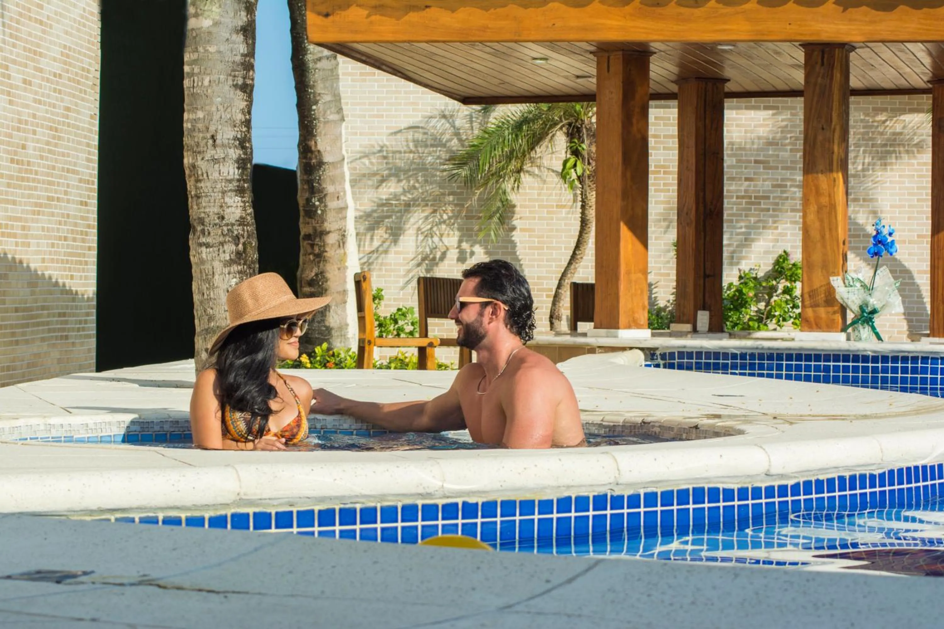 Swimming pool in Strand Hotel Guarujá Frente Mar