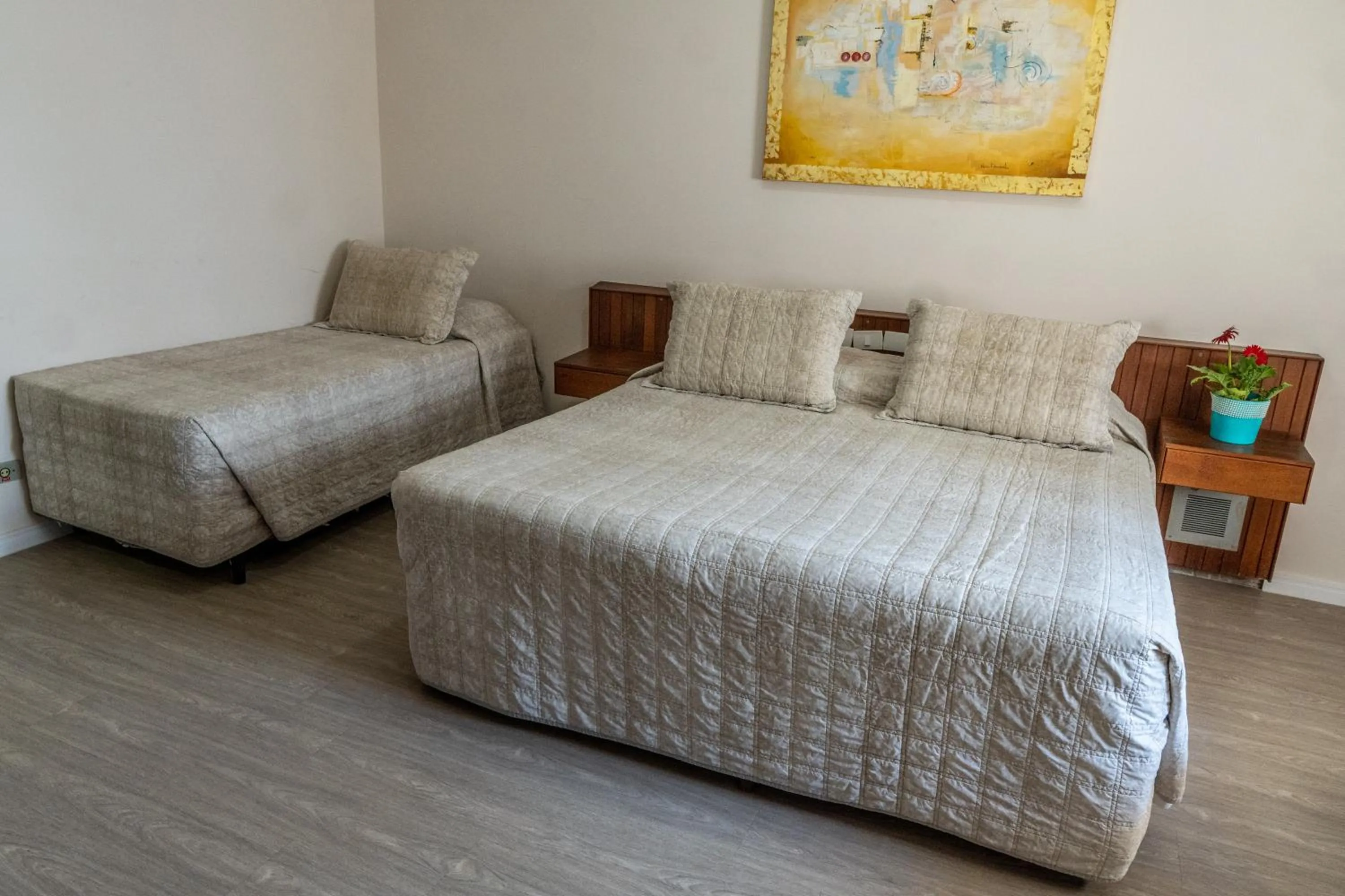 Bed in Strand Hotel Guarujá Frente Mar