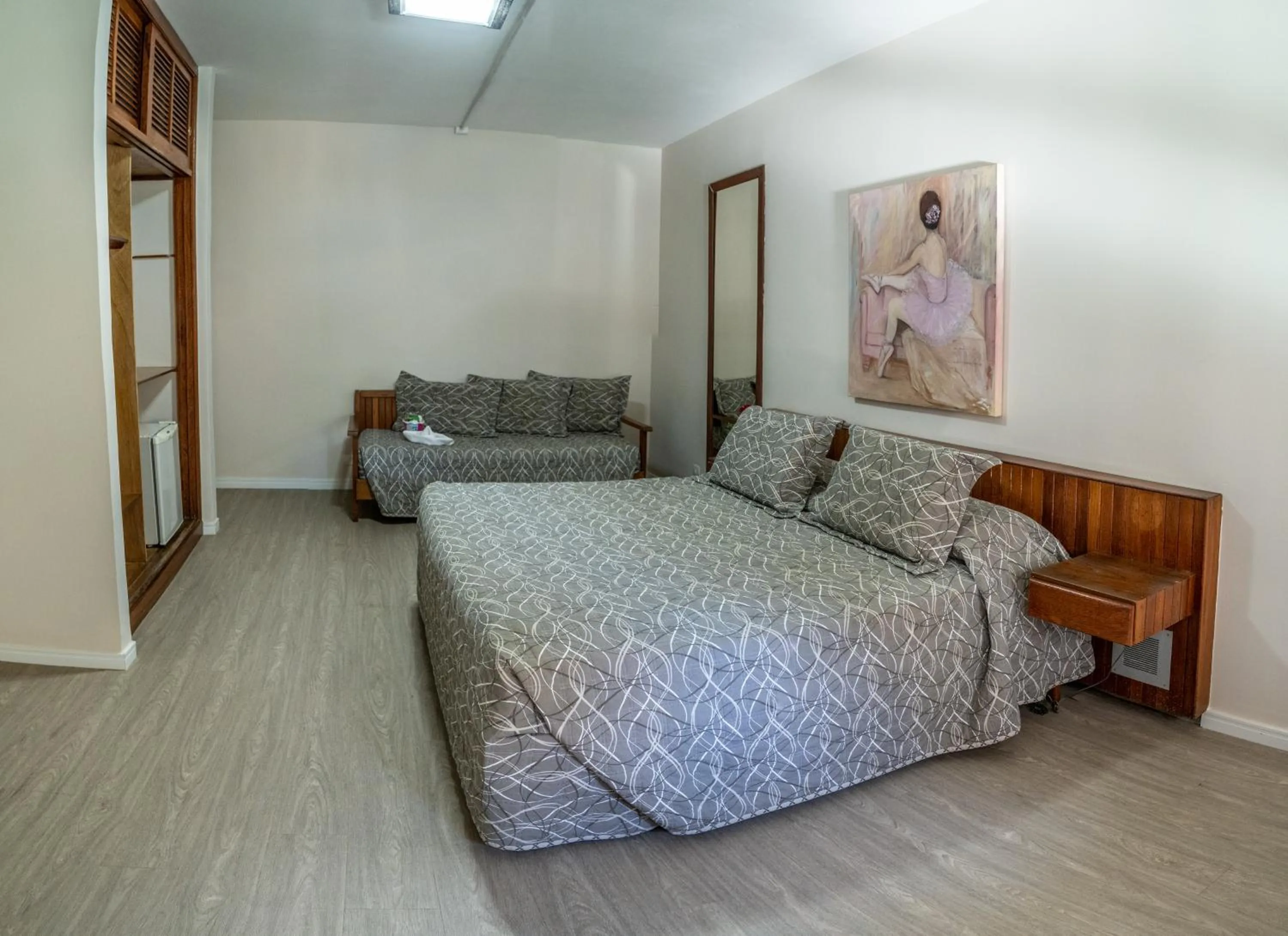 Bed in Strand Hotel Guarujá Frente Mar