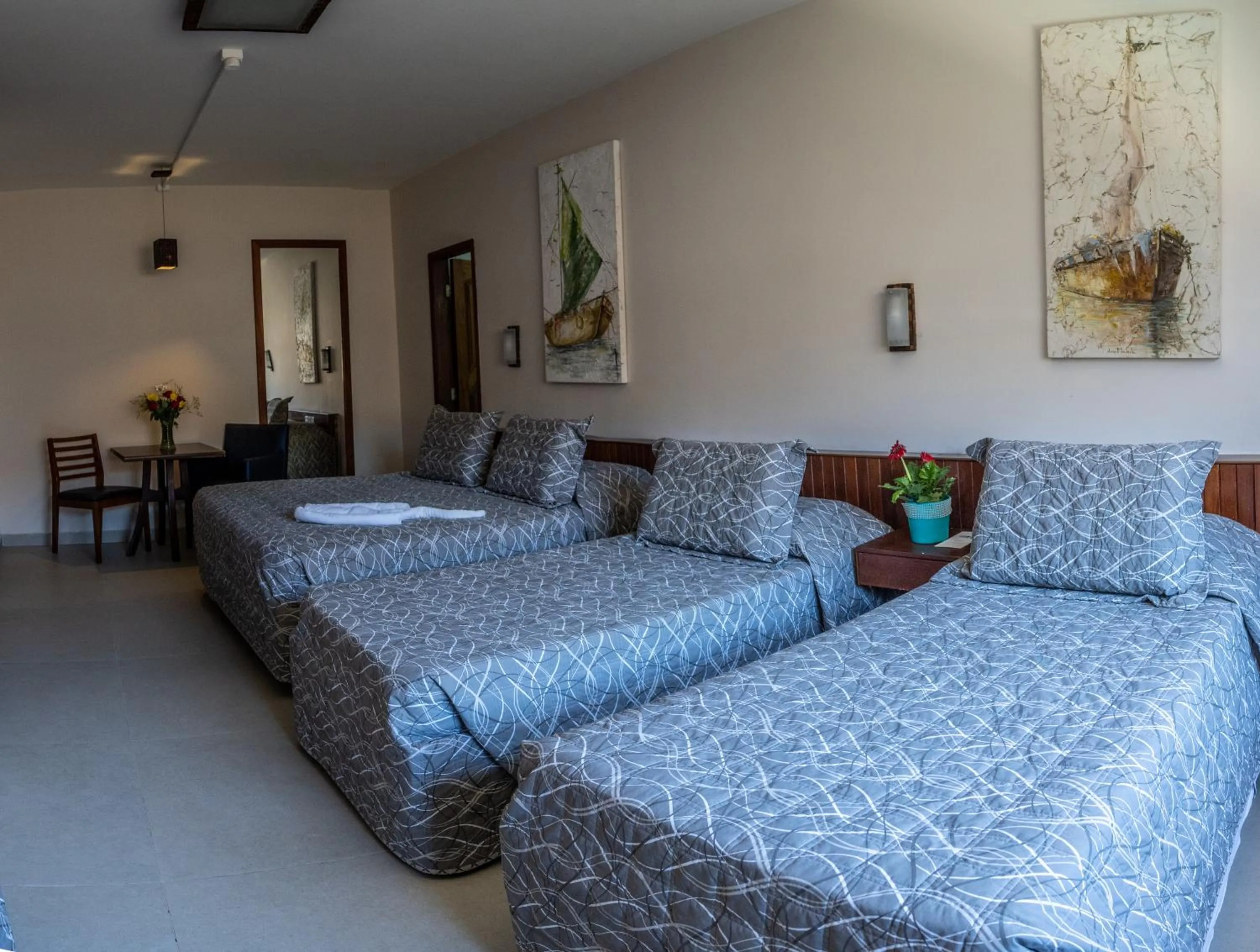 Bed in Strand Hotel Guarujá Frente Mar