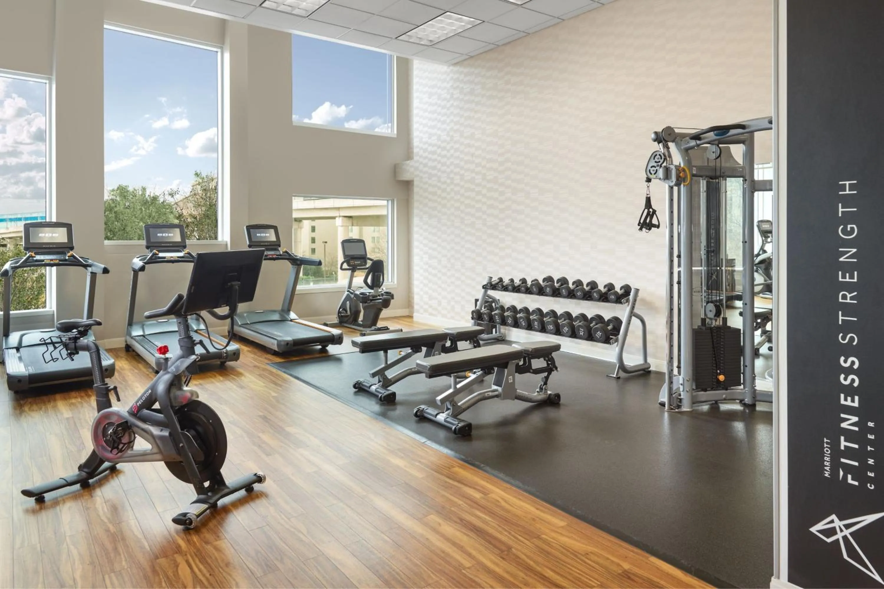 Fitness centre/facilities in Atlanta Airport Marriott Gateway