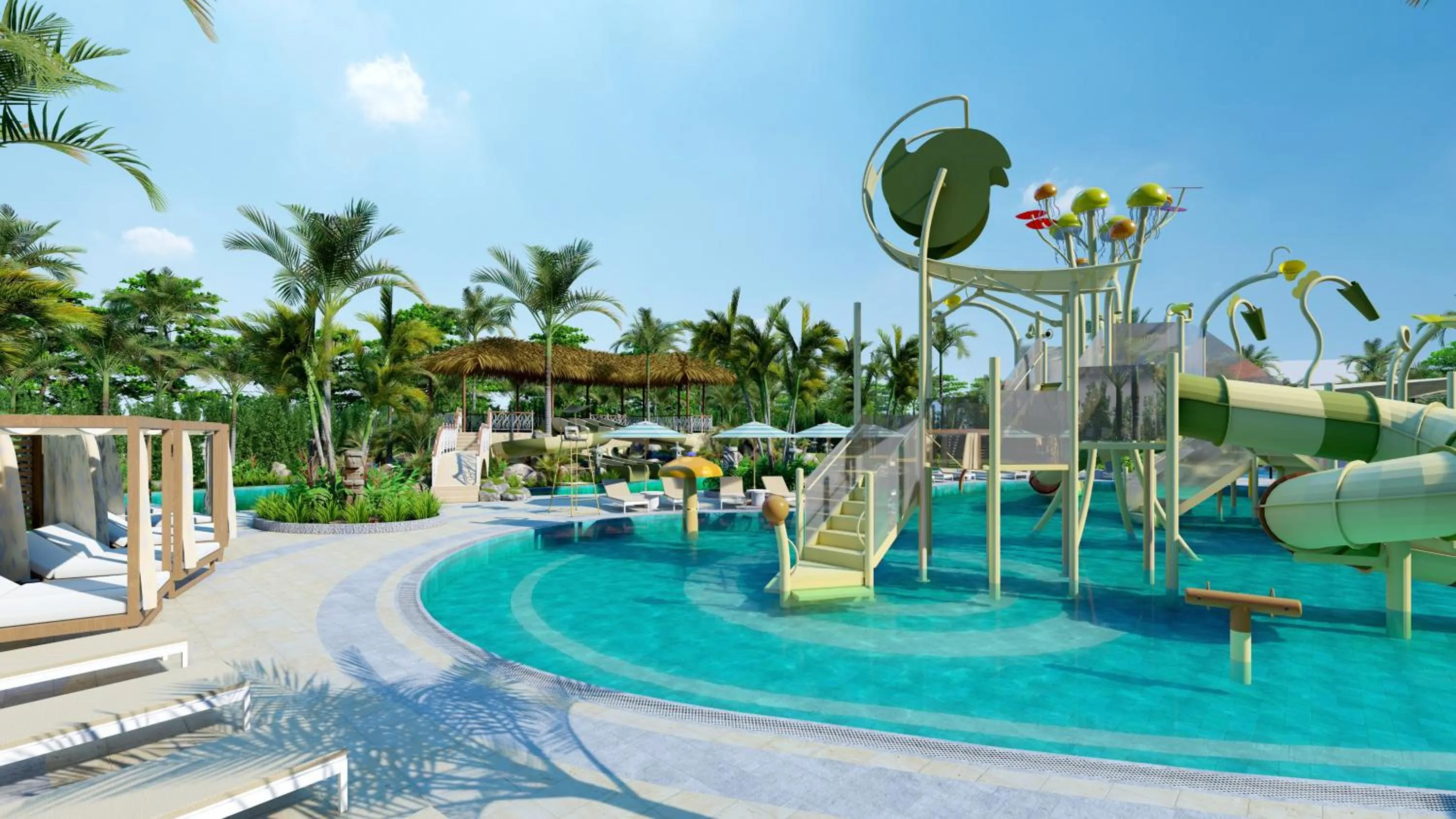Aqua park in Paradisus by Meliá Bali