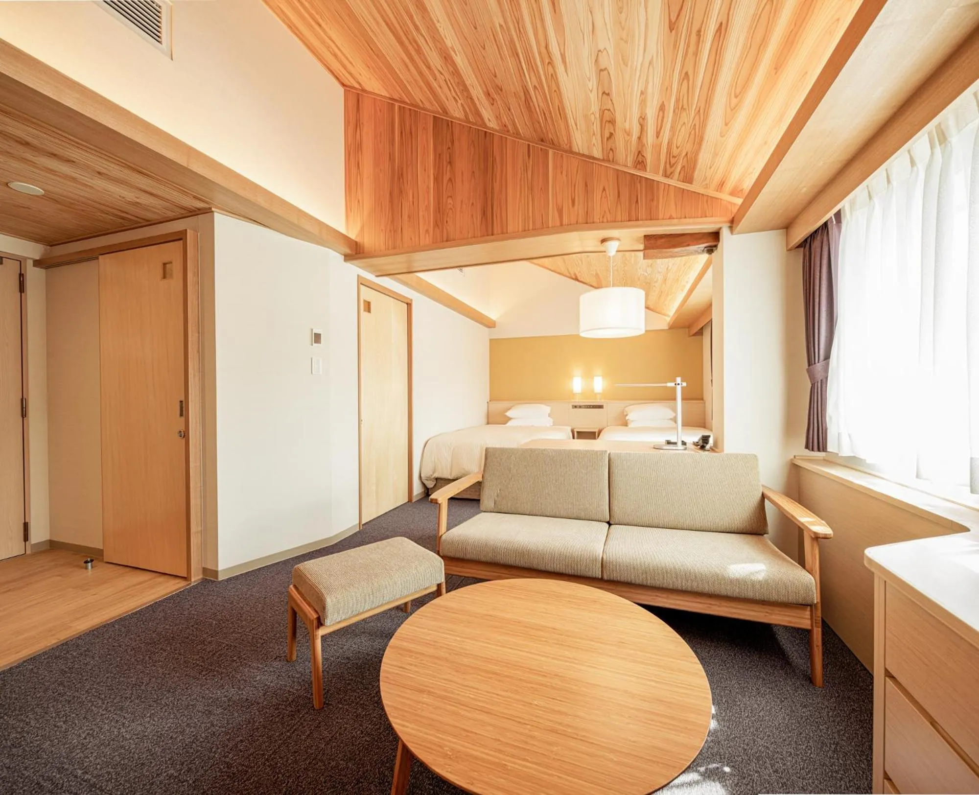 Photo of the whole room, Bed in Kurashiki Ivy Square