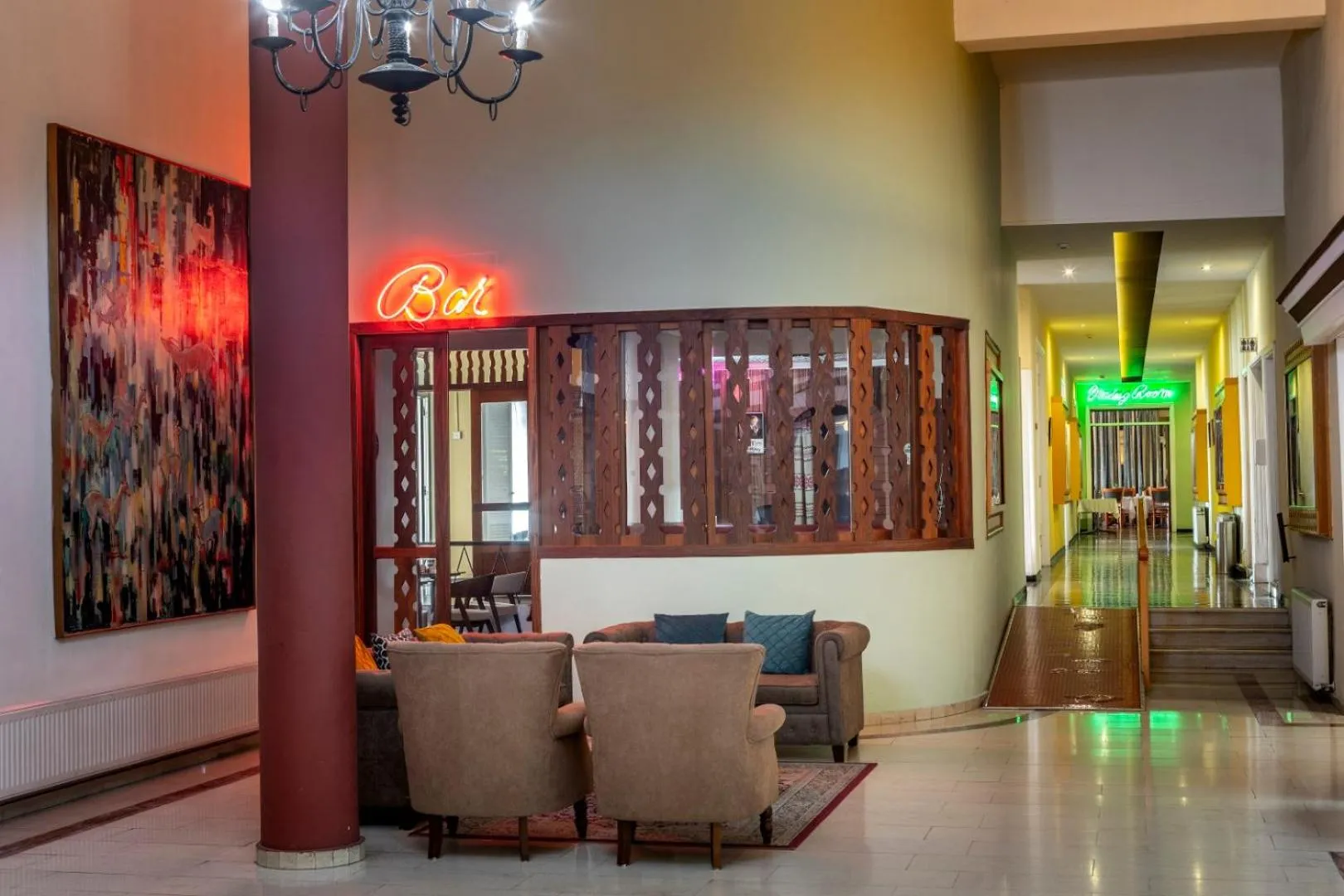 Seating area in Forest Park Hotel