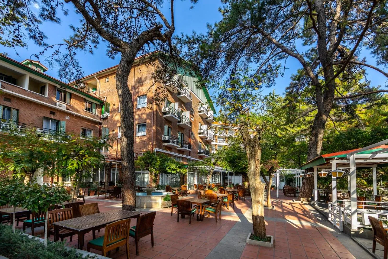 Patio in Forest Park Hotel