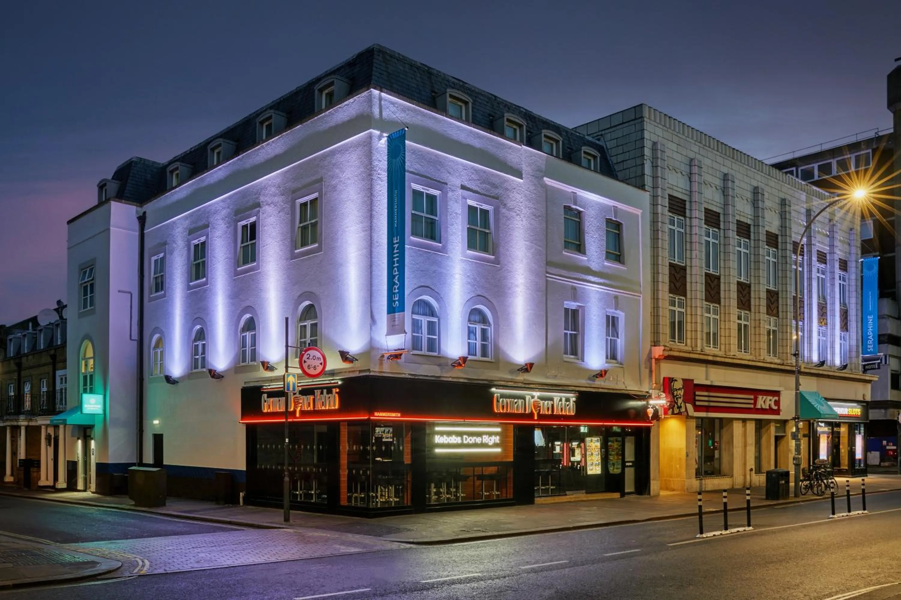 Property building in Seraphine Hammersmith Hotel