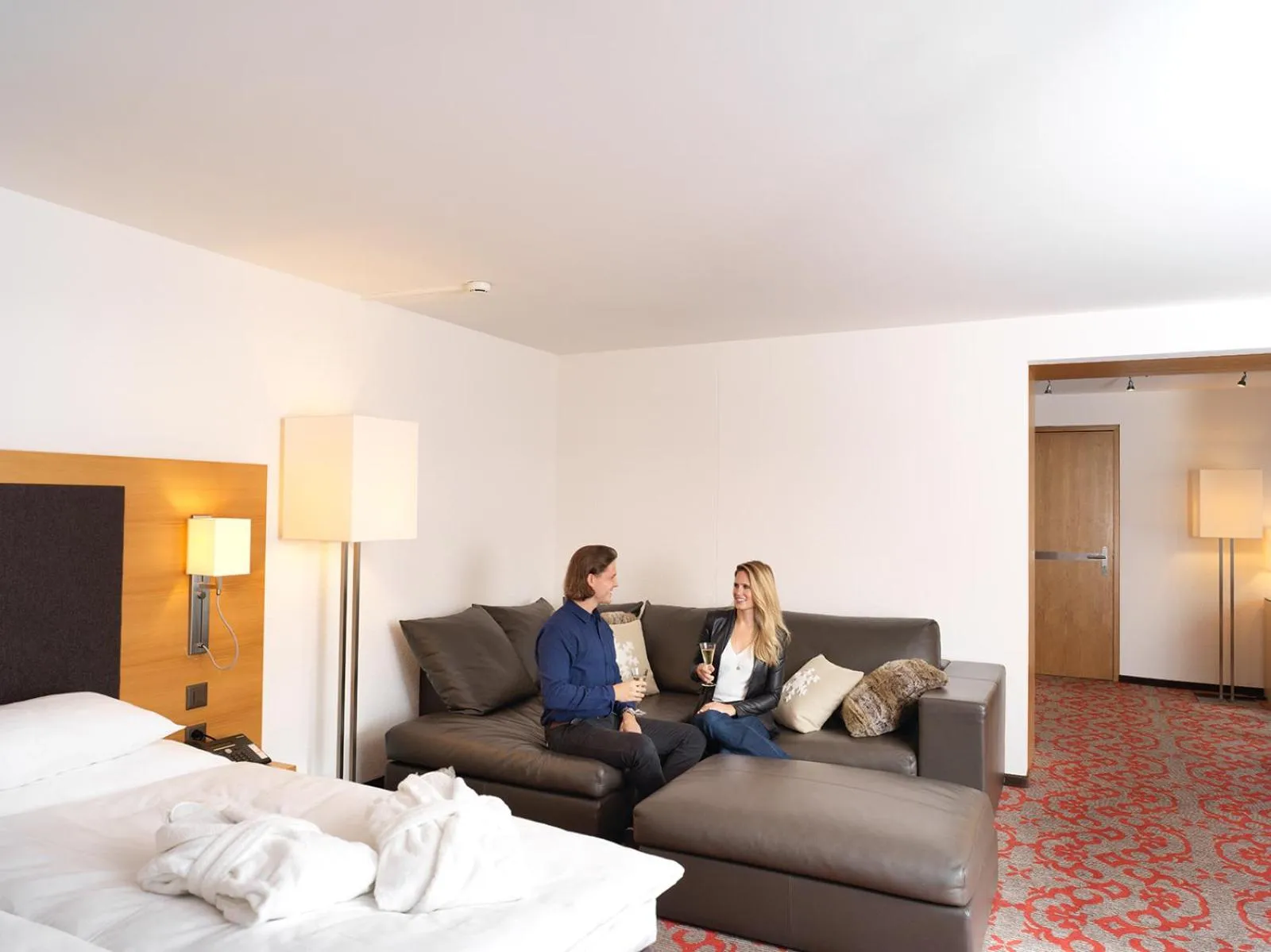 Bed in Hotel Garni Testa Grigia