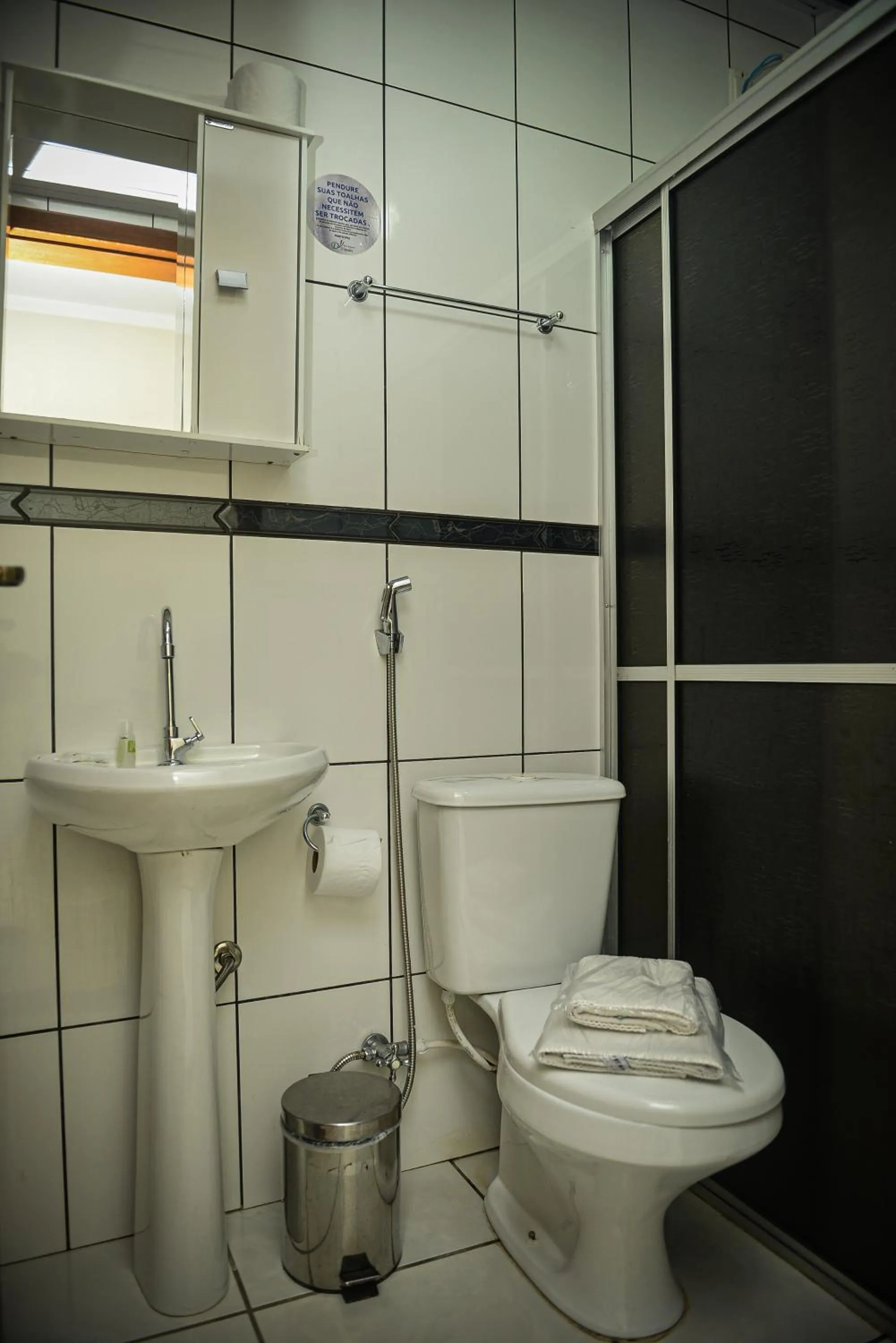 Bathroom in Hotel D'Nápoles