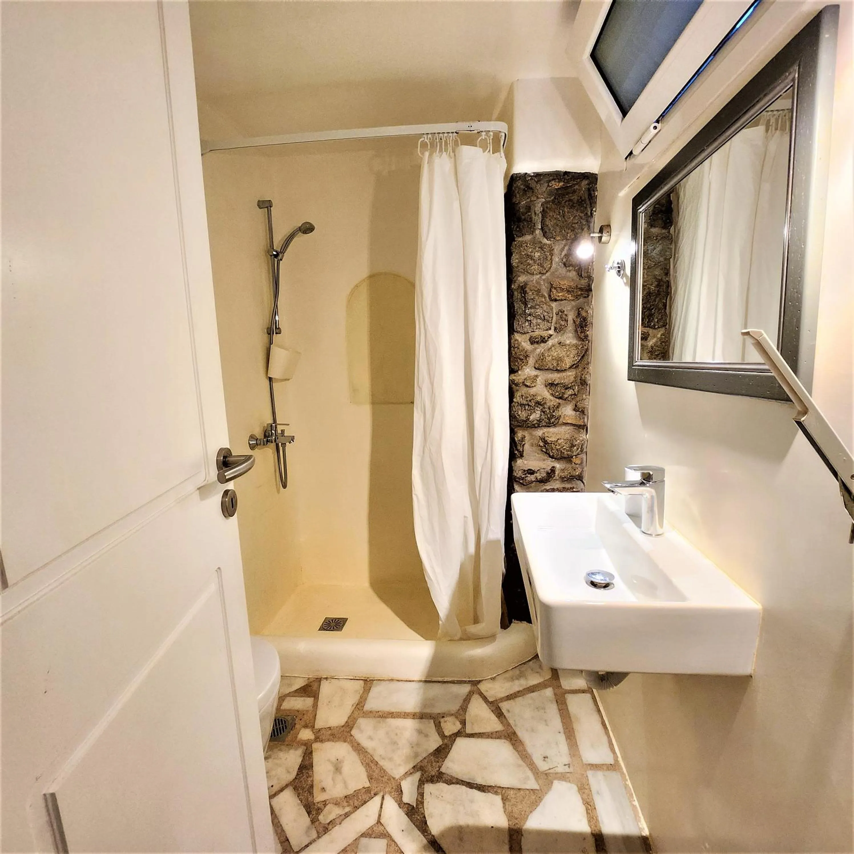 Shower in Mykonian Iros Suites & Villas