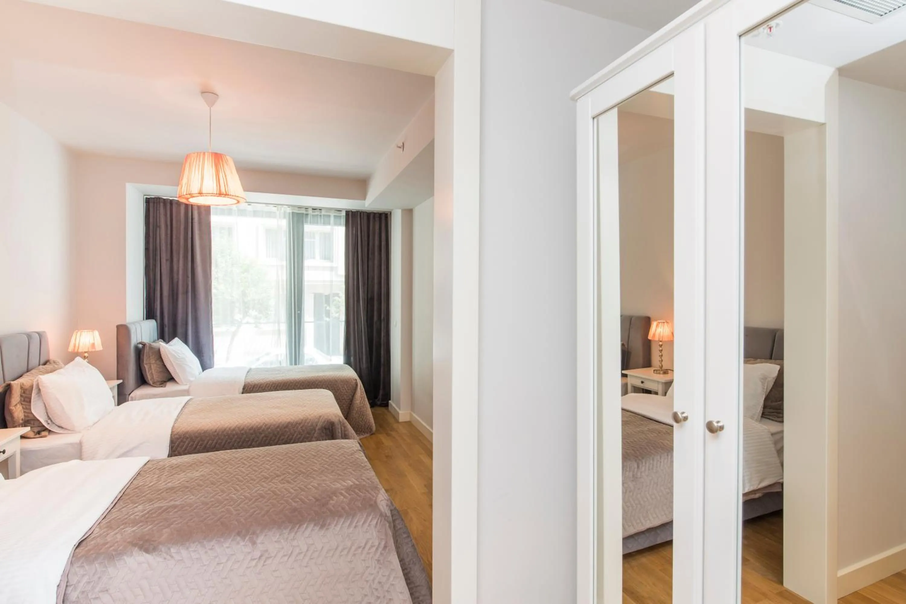 Living room, Bed in Classy Suite Taksim